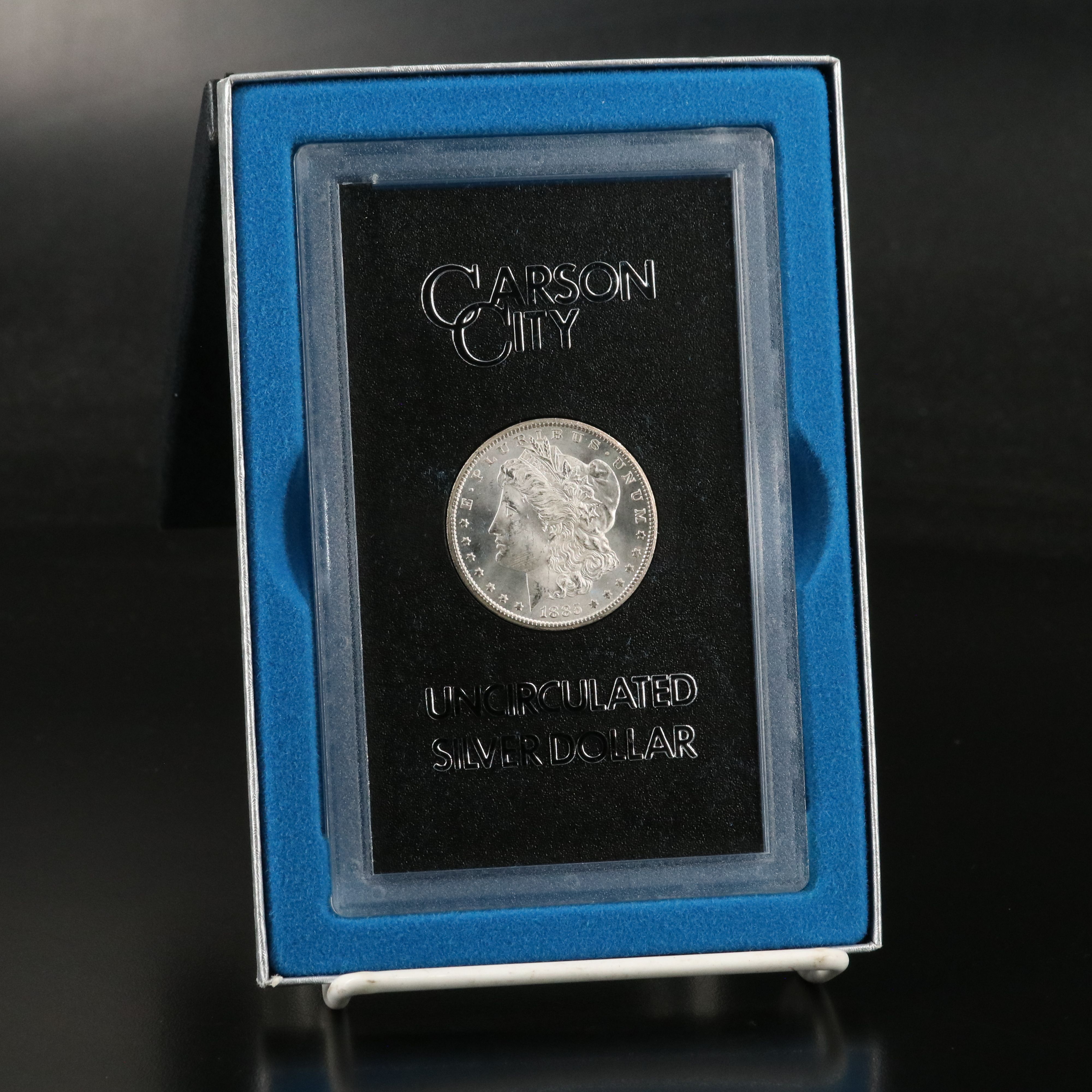 Key Date Low Mintage 1885-CC Uncirculated GSA Morgan Silver Dollar