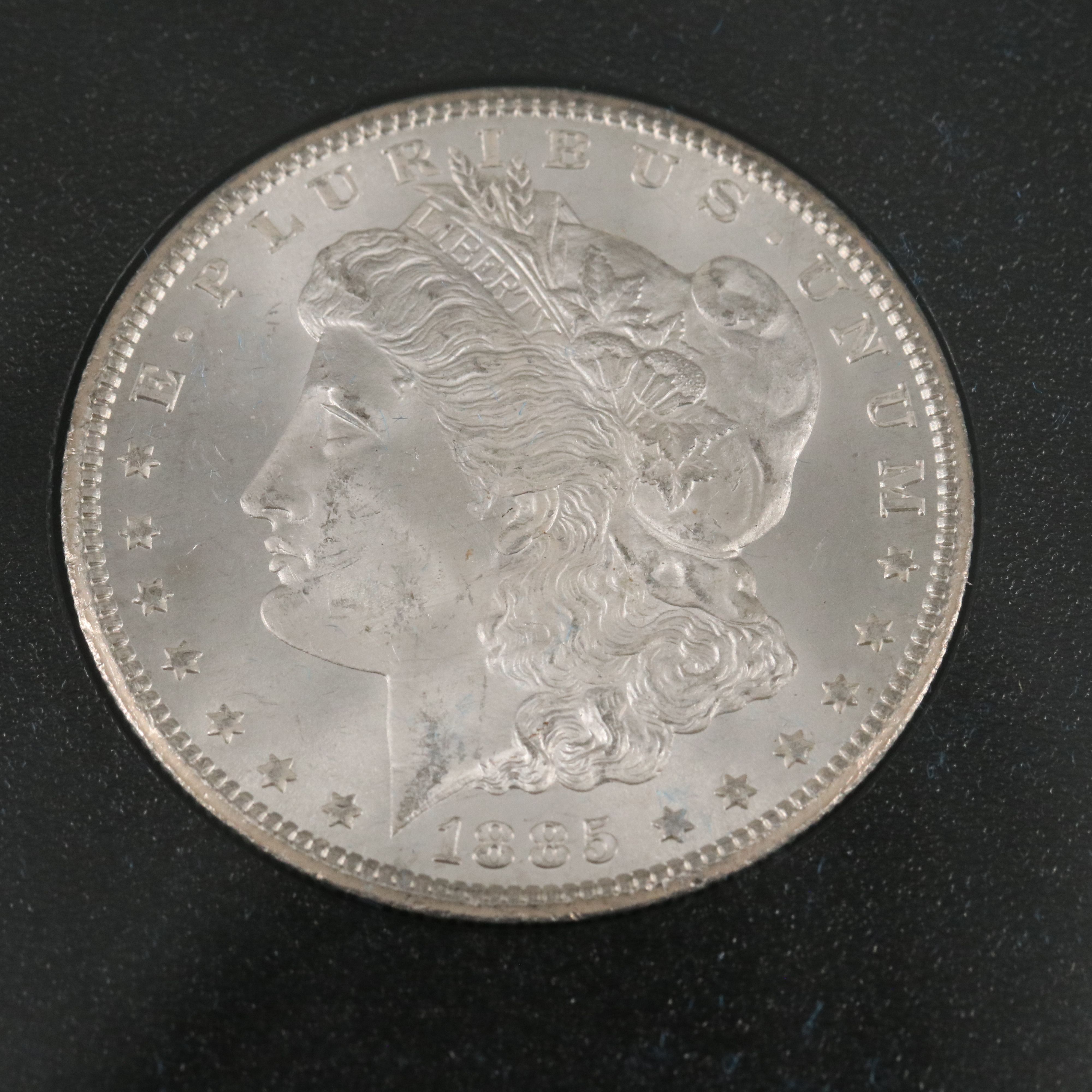 Key Date Low Mintage 1885-CC Uncirculated GSA Morgan Silver Dollar