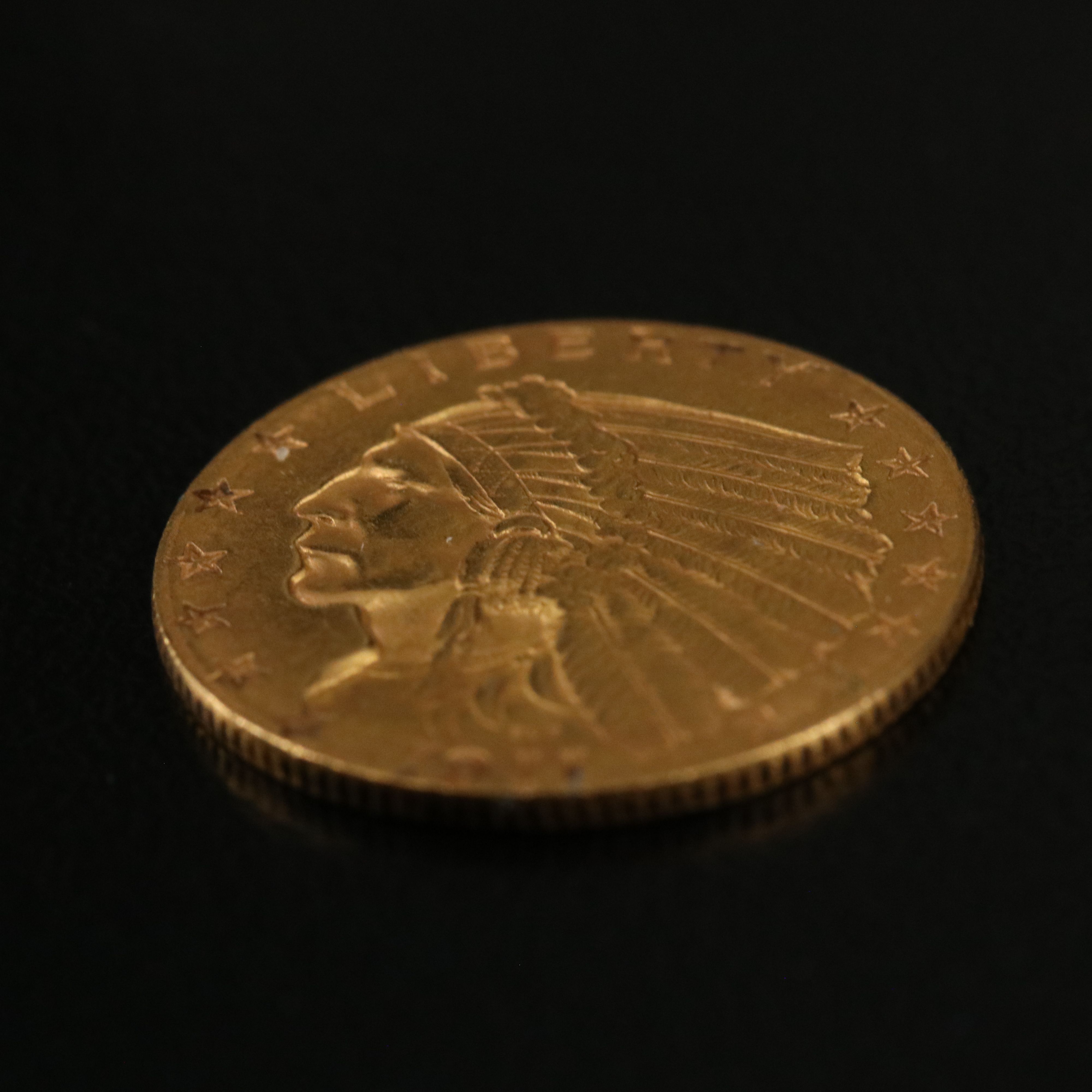 1911 Indian Head $2 1/2 Gold Quarter Eagle Coin