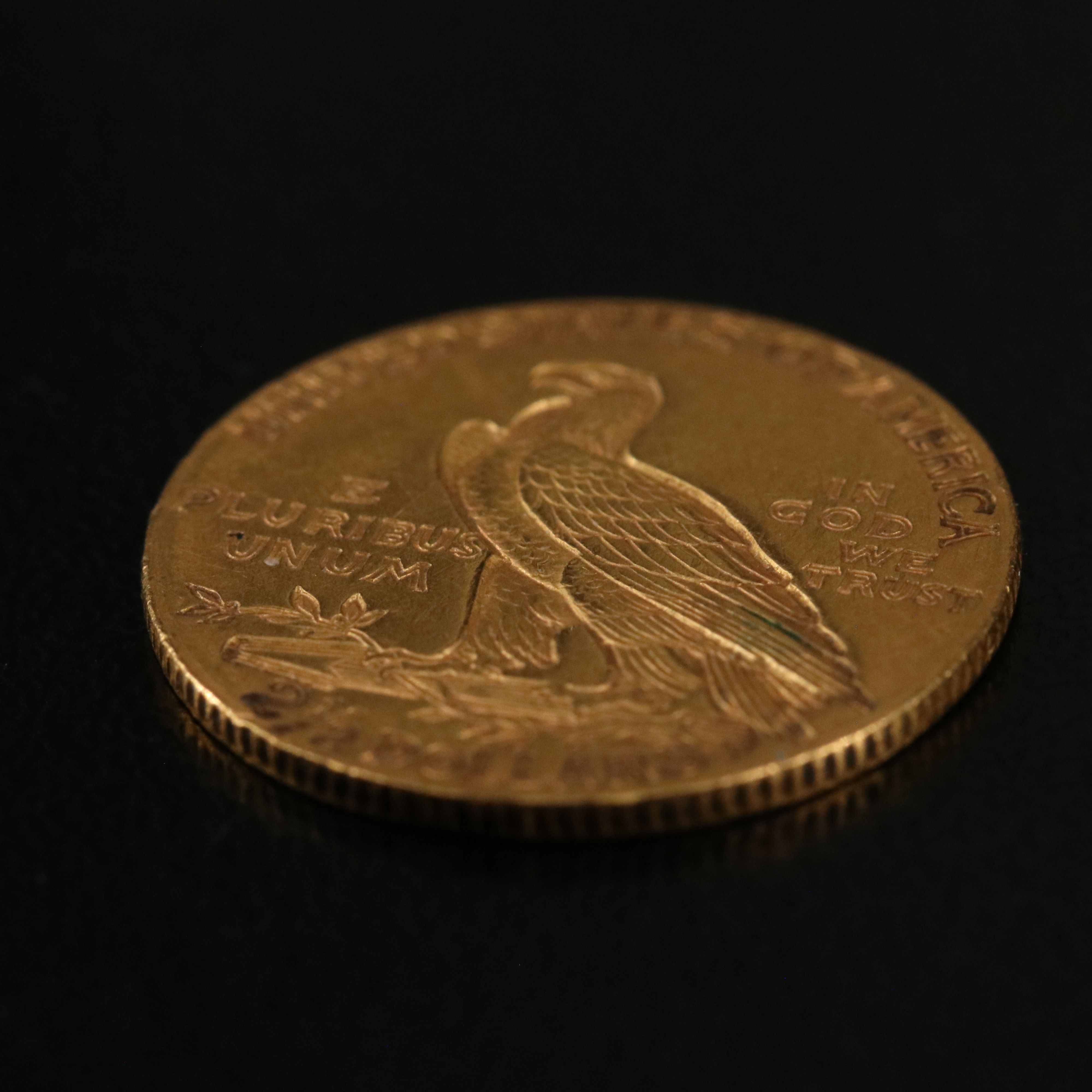 1911 Indian Head $2 1/2 Gold Quarter Eagle Coin