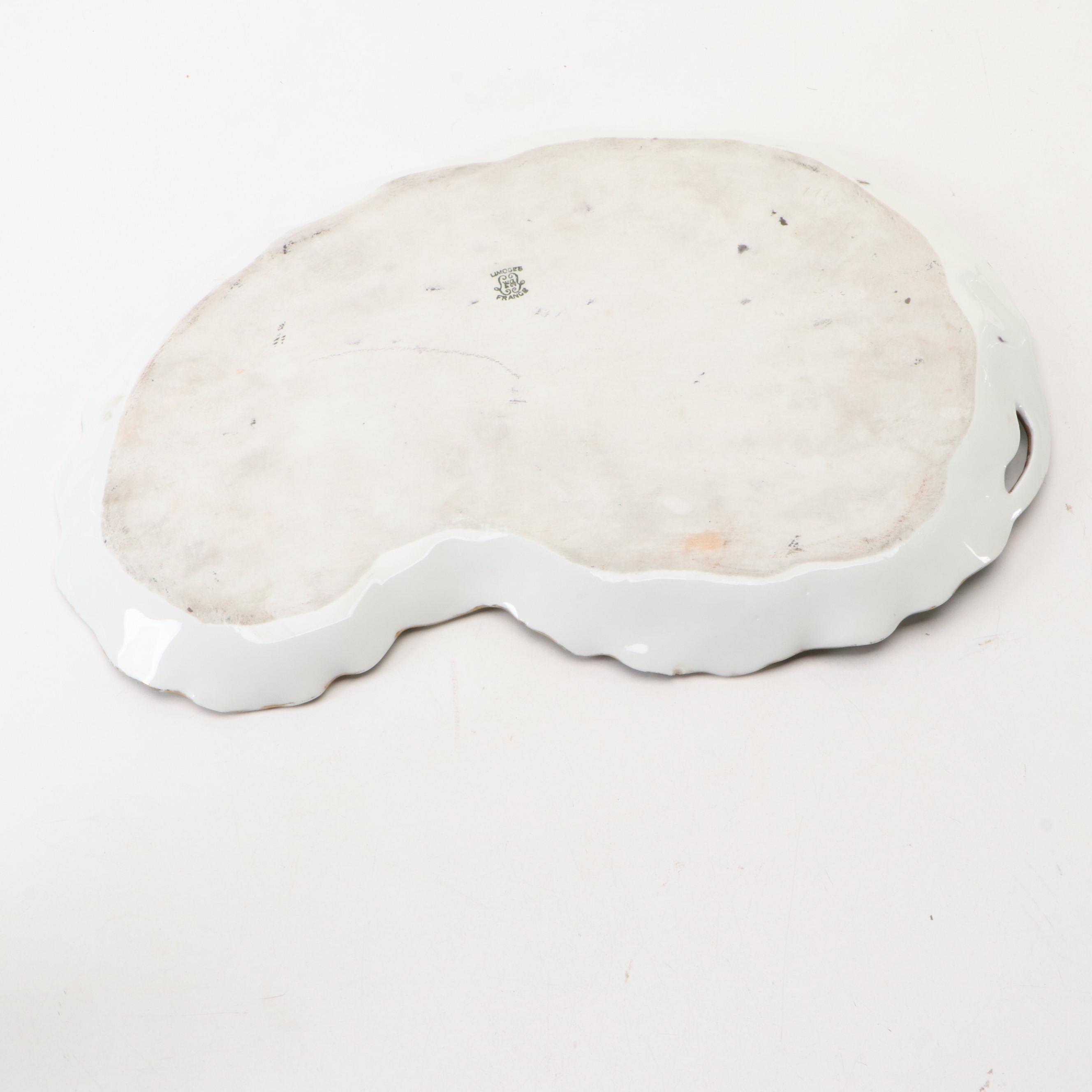 KPM Painted Porcelain Plaque and Tray with Other Home Décor