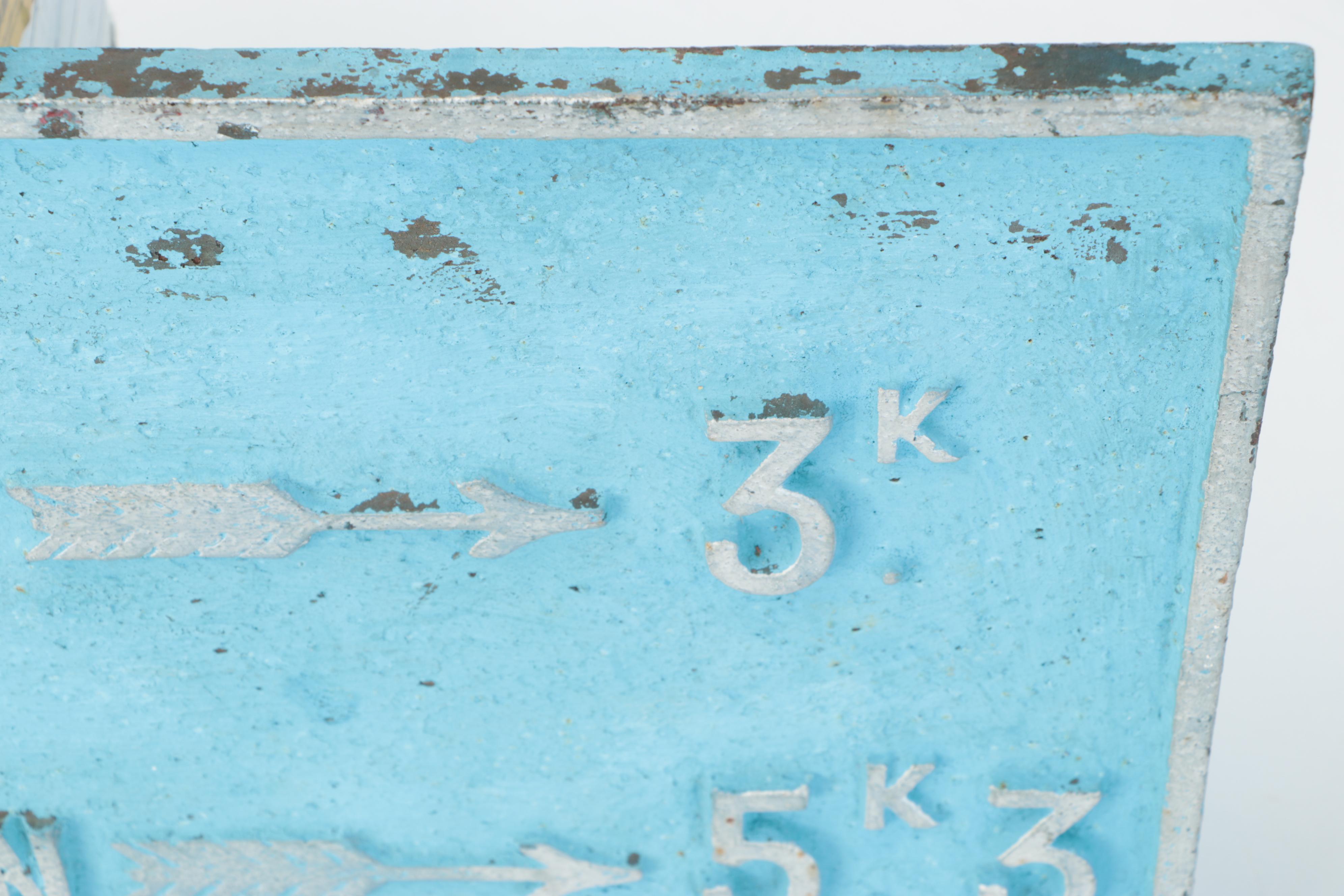 French Metal Road Sign