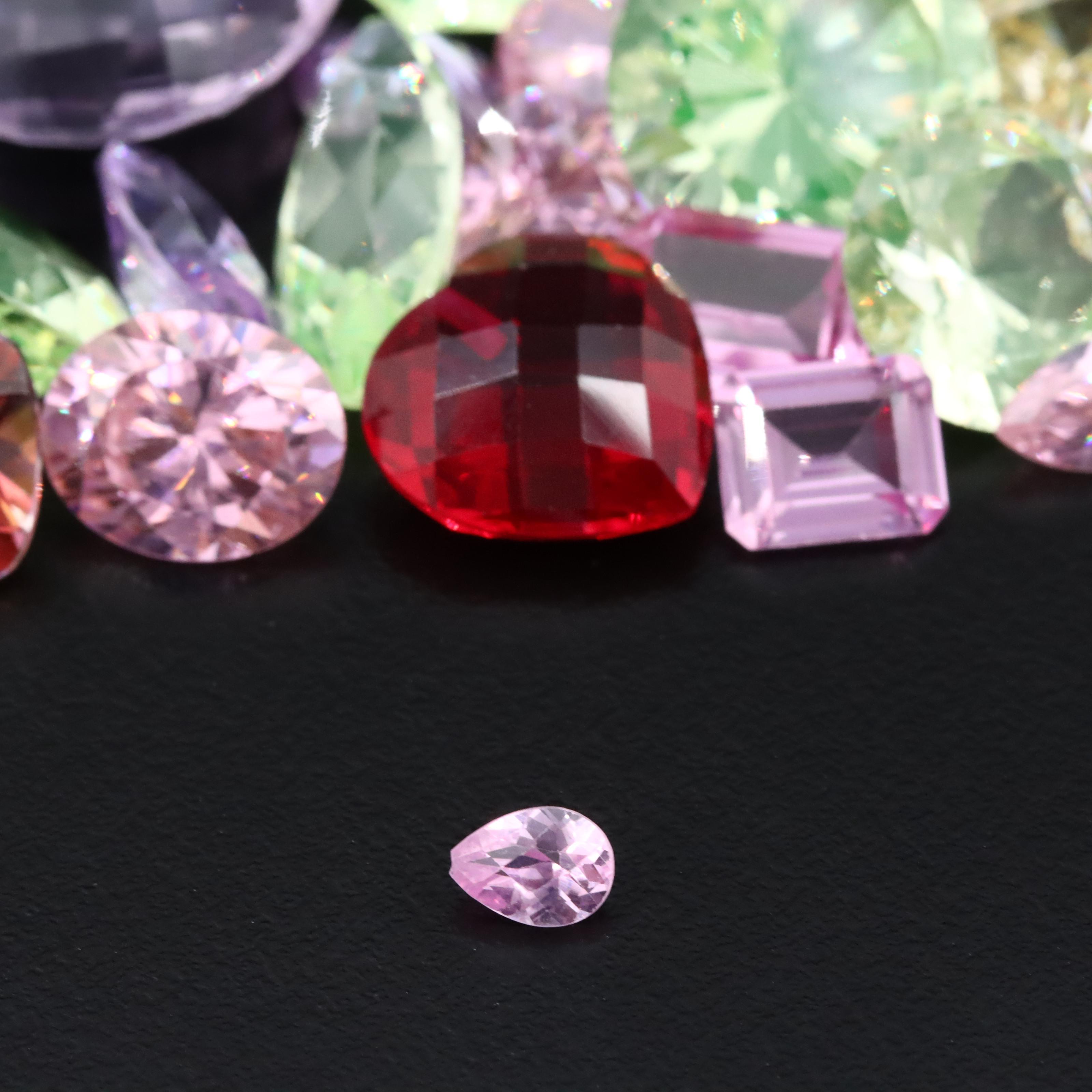 Loose 27.45 CTW Topaz, Aquamarine and Lab Grown Spinel