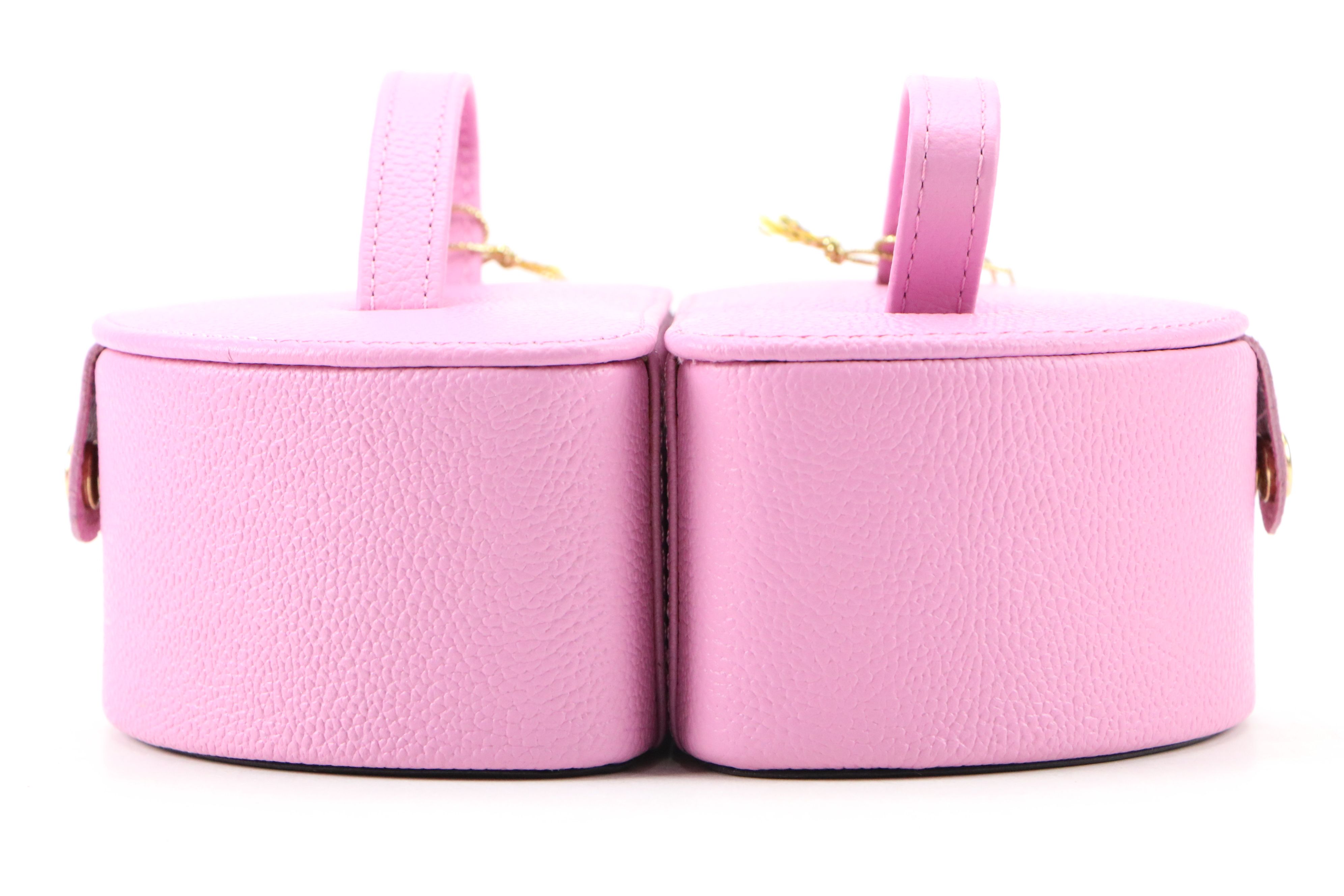 Rowallan Pink and Orange Leather Travel Jewelry Boxes