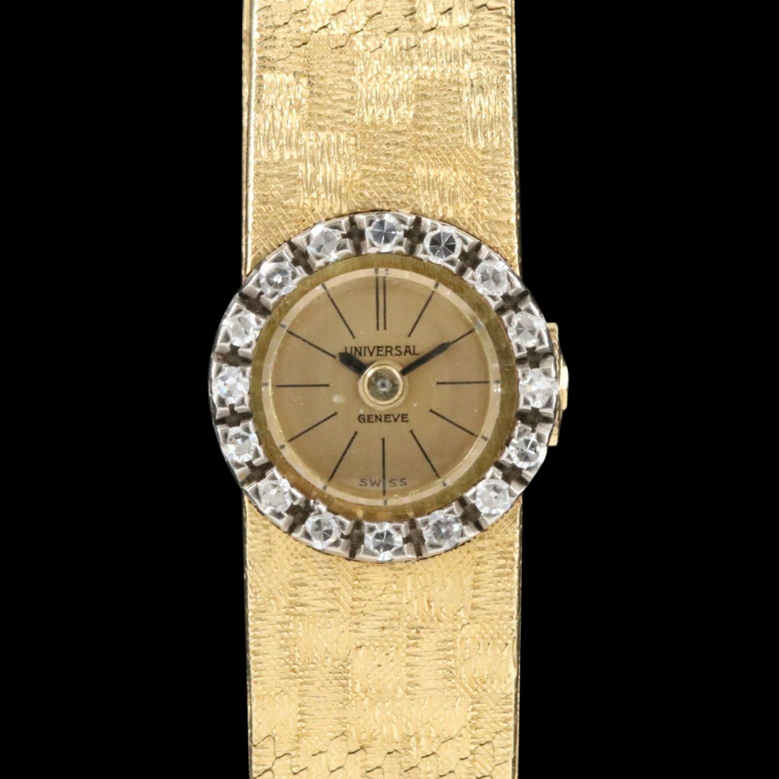 18K Universal Geneve Diamond Dress Watch