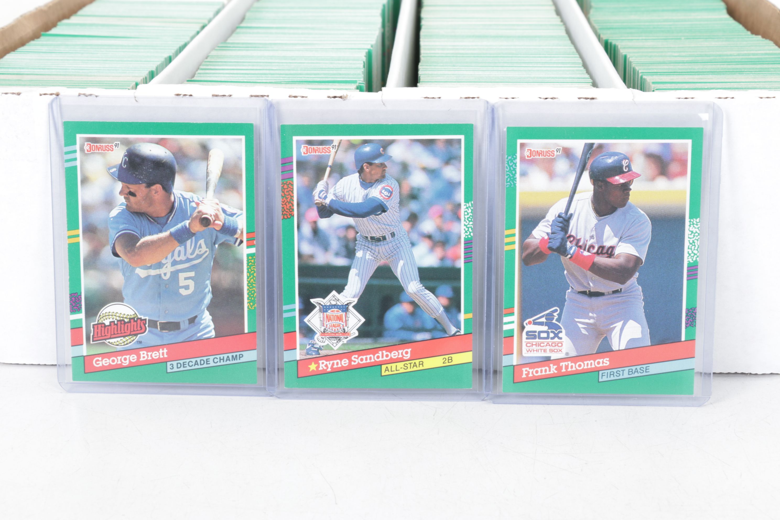 3,200 Mint Condition 1991 Donruss Cello Box Case Baseball Cards