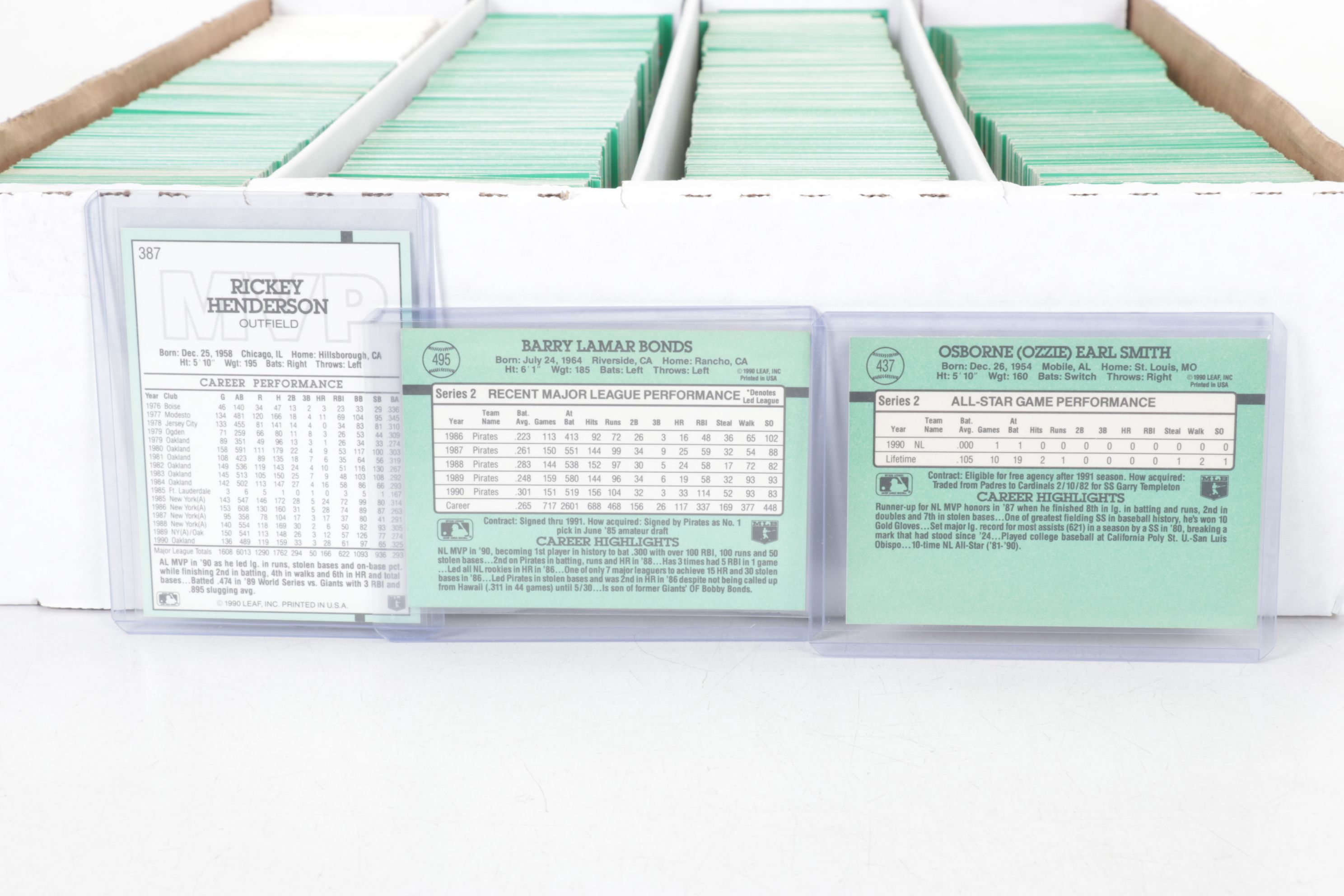 3,200 Mint Condition 1991 Donruss Cello Box Case Baseball Cards