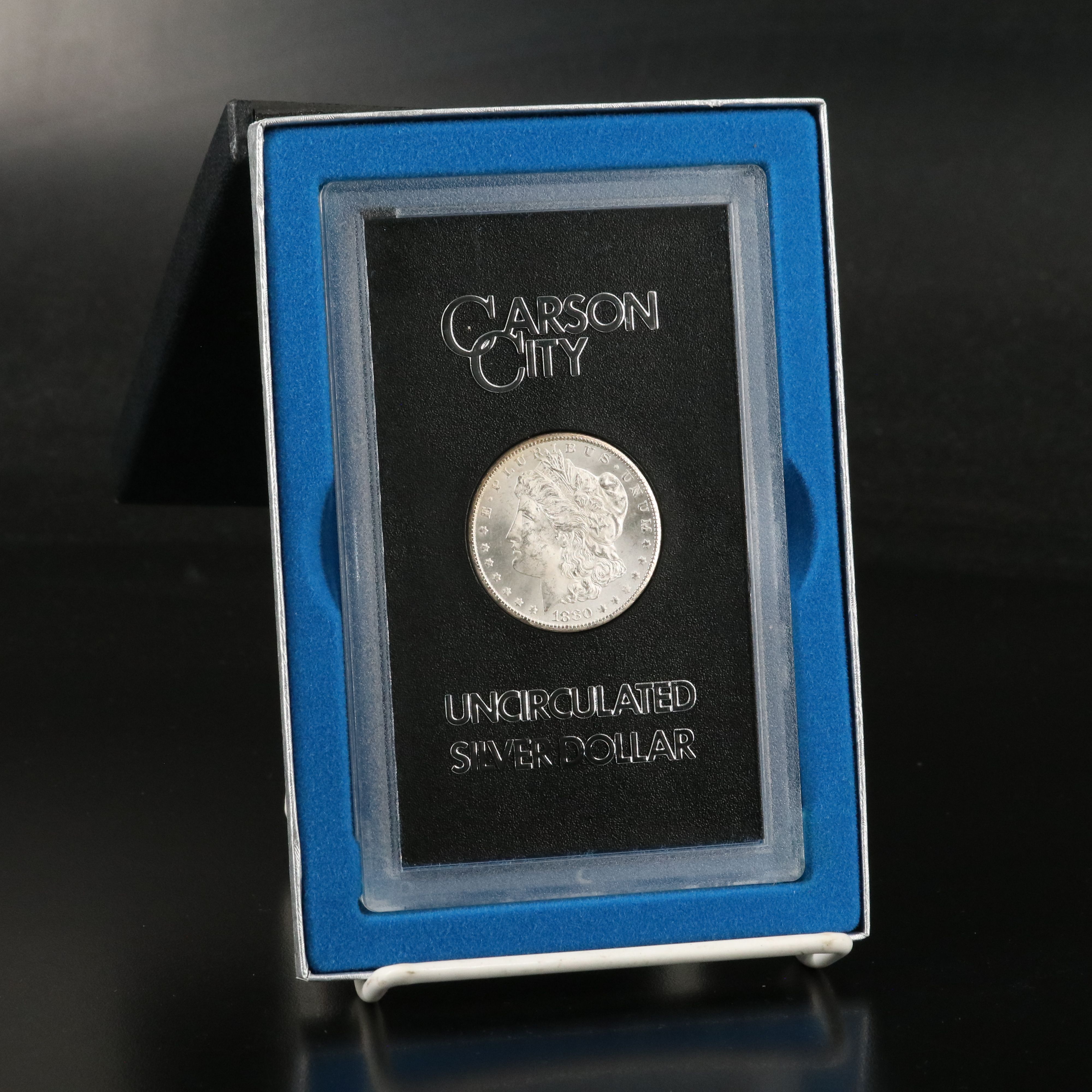 Low Mintage 1880-CC Uncirculated GSA Morgan Silver Dollar