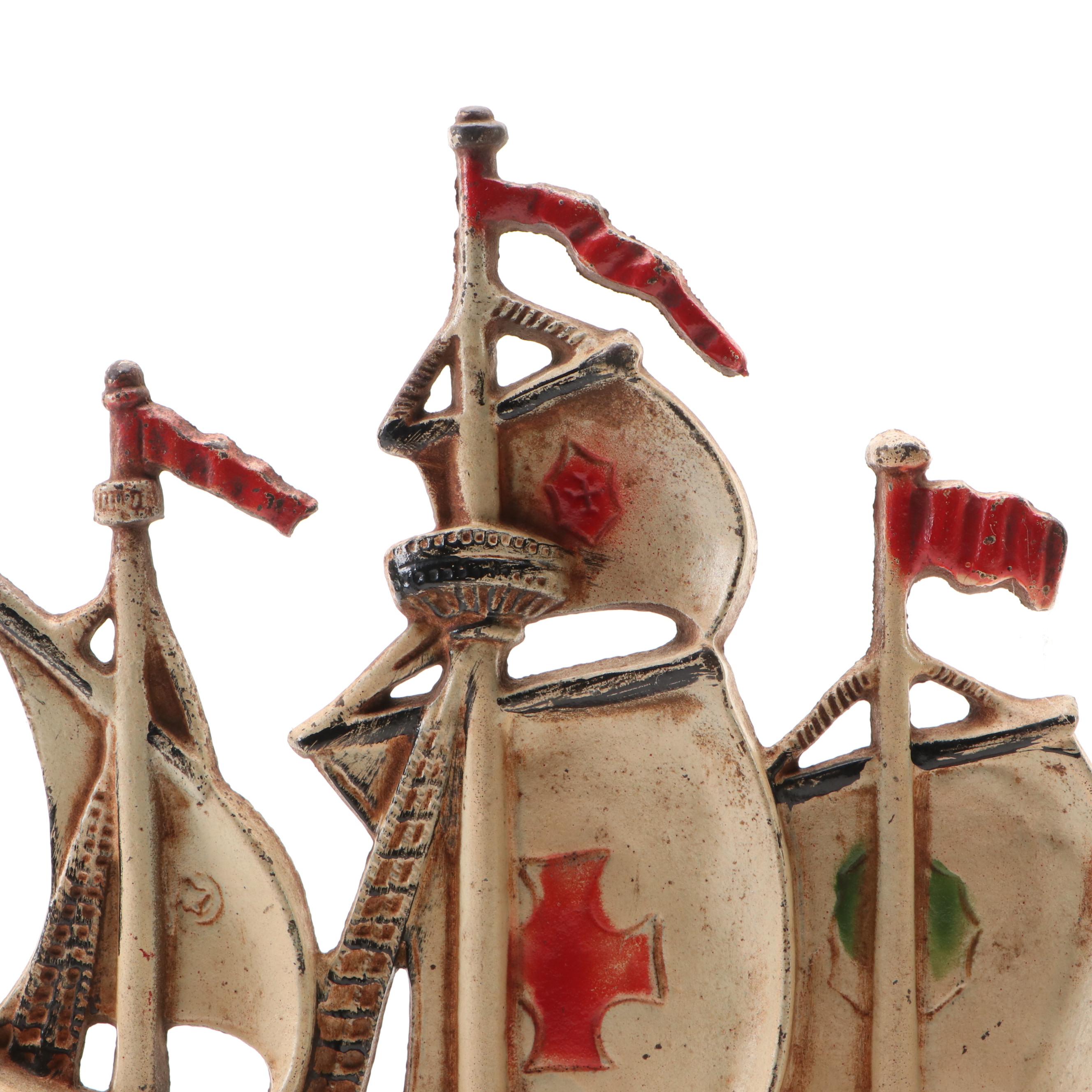 Spanish Galleon Cast Iron Table Lamp