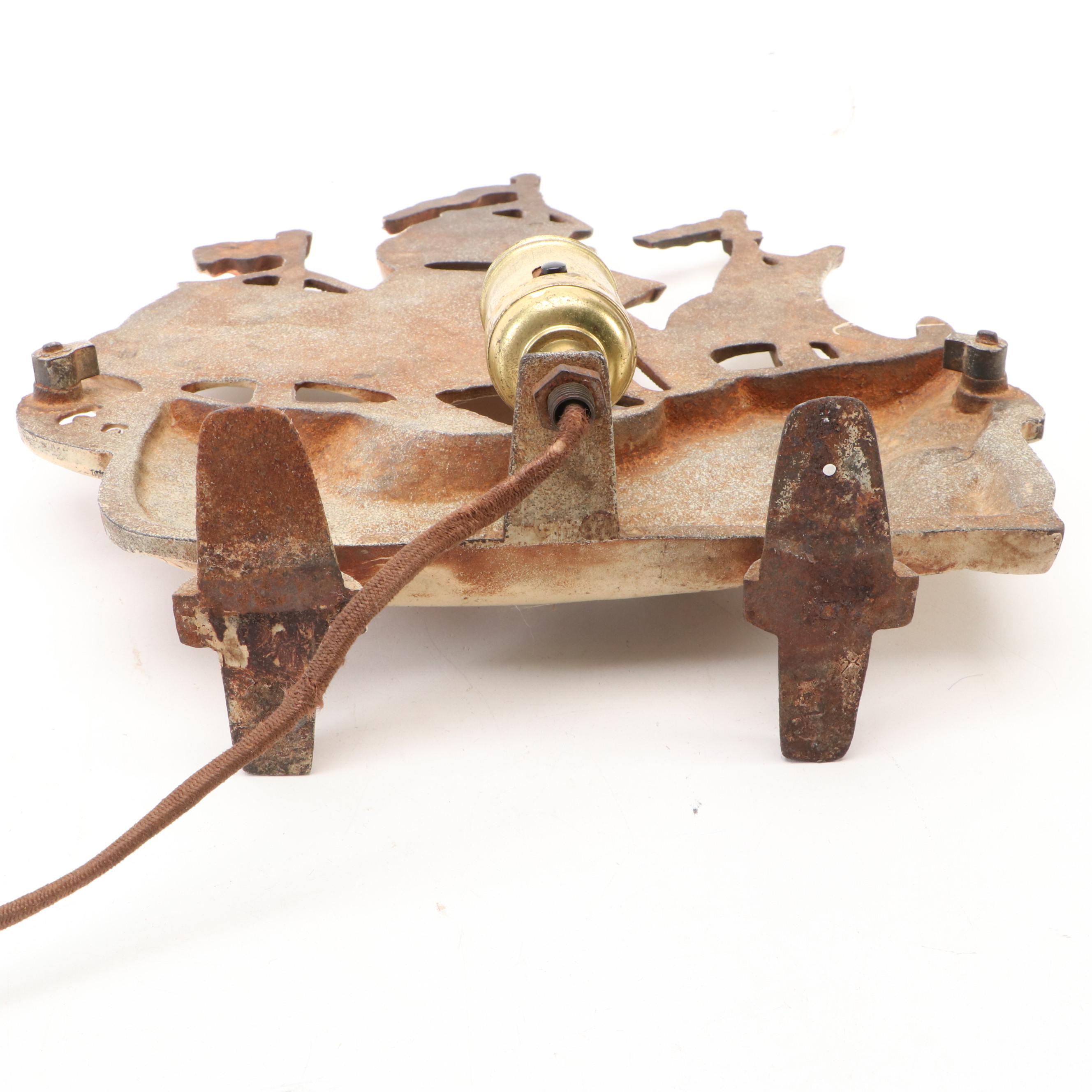 Spanish Galleon Cast Iron Table Lamp