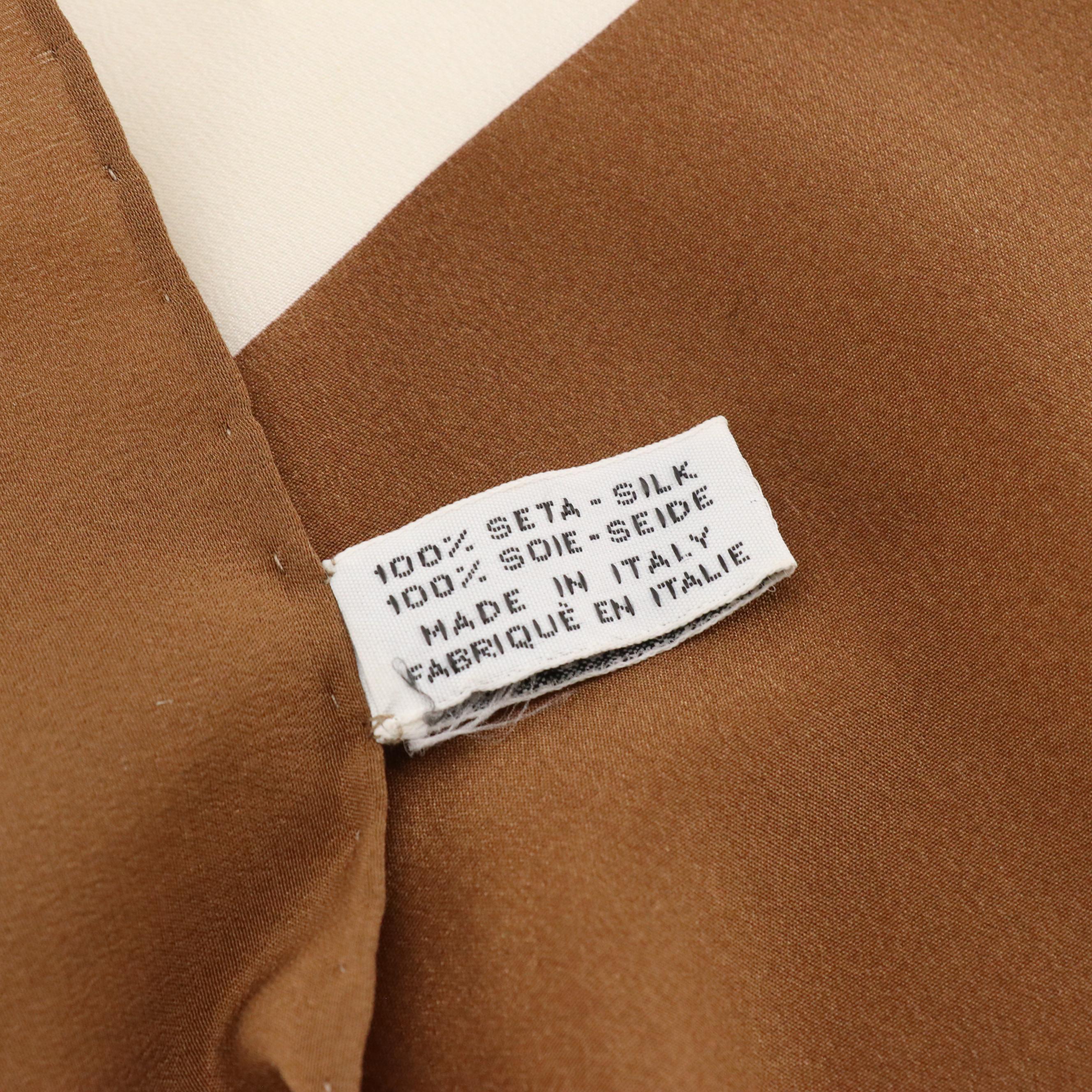 Chanel Classic Flap Print Scarf 90 in Silk Charmeuse