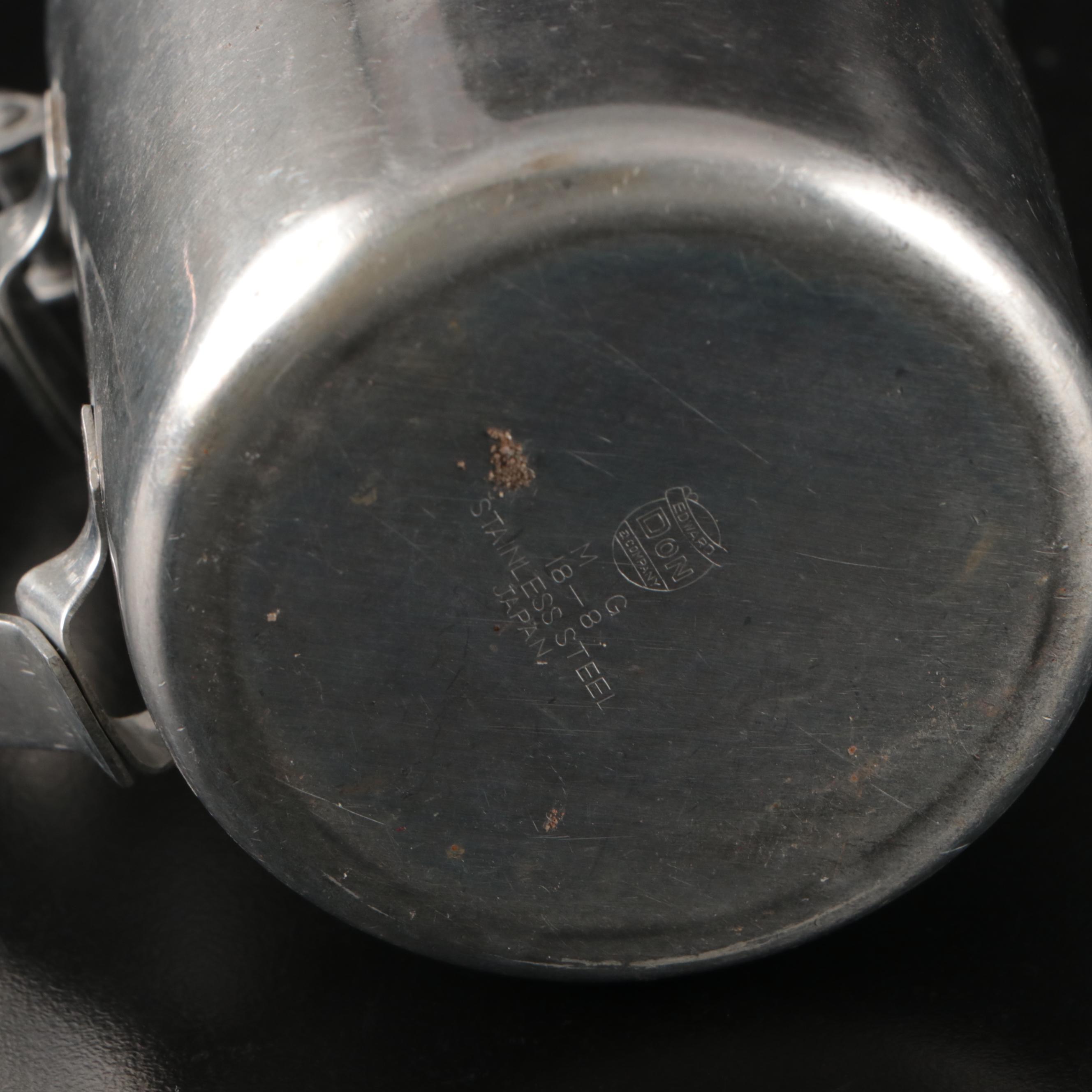 Chase Art Deco Style Folding Metal Tray with Valira Pitcher and More Serveware