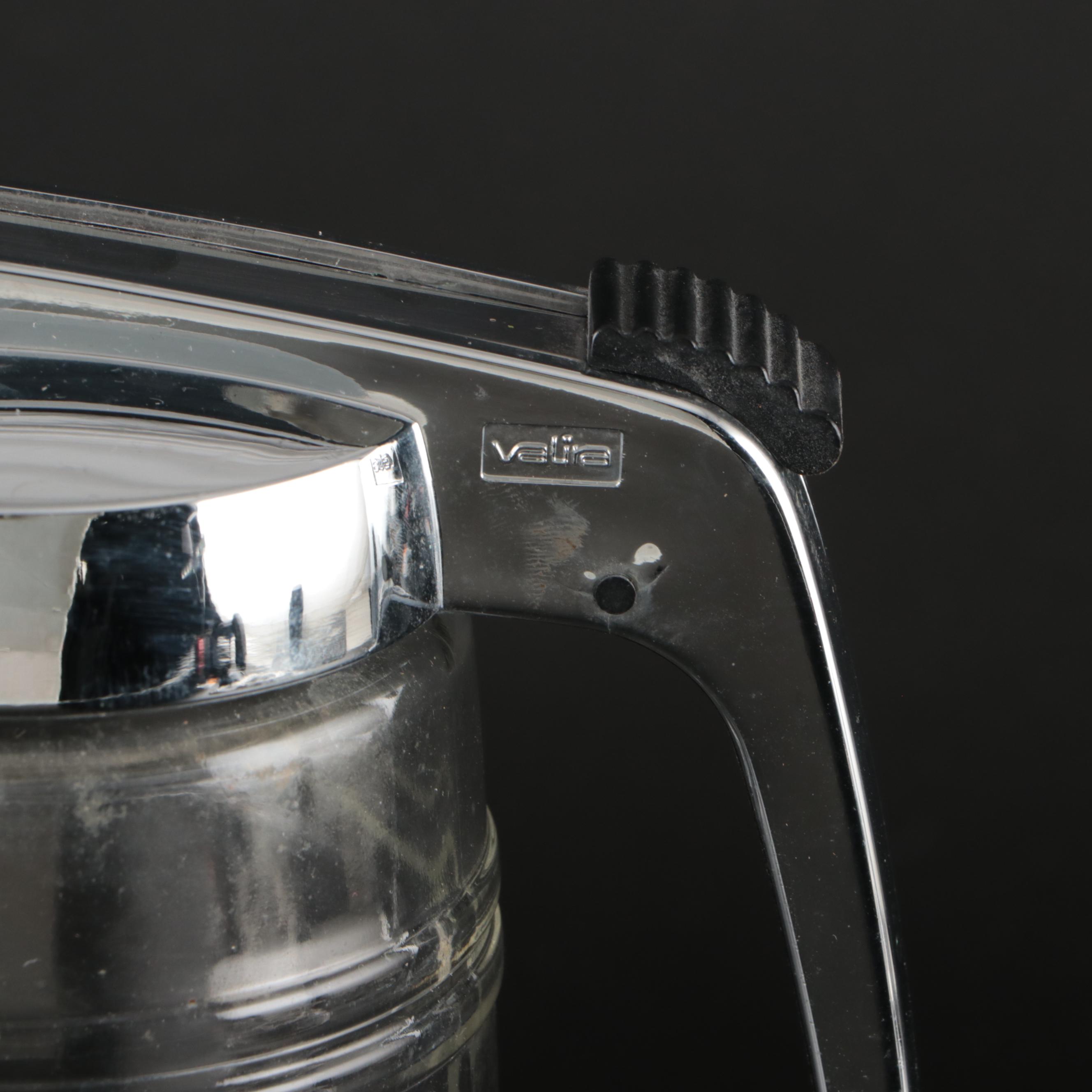 Chase Art Deco Style Folding Metal Tray with Valira Pitcher and More Serveware