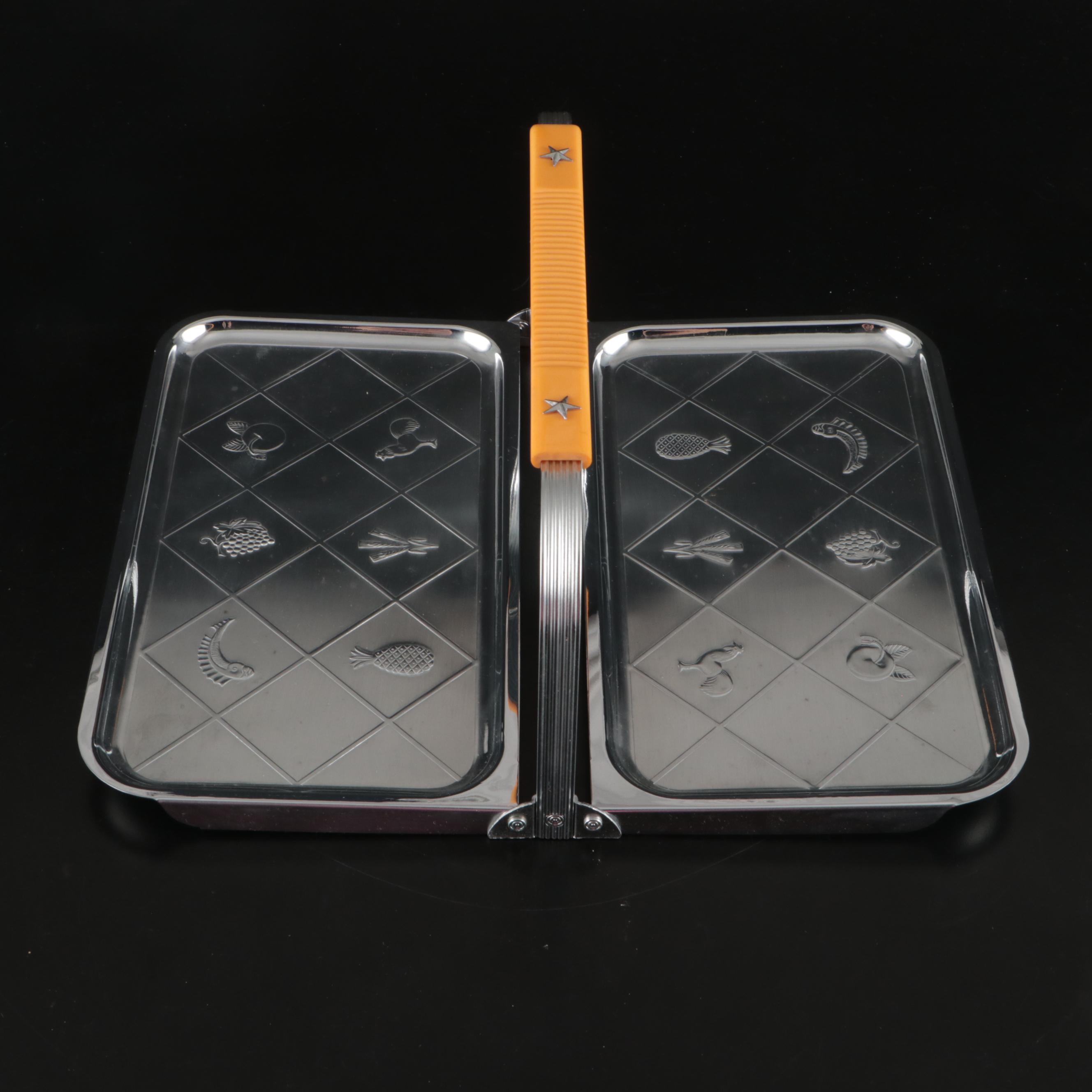 Chase Art Deco Style Folding Metal Tray with Valira Pitcher and More Serveware