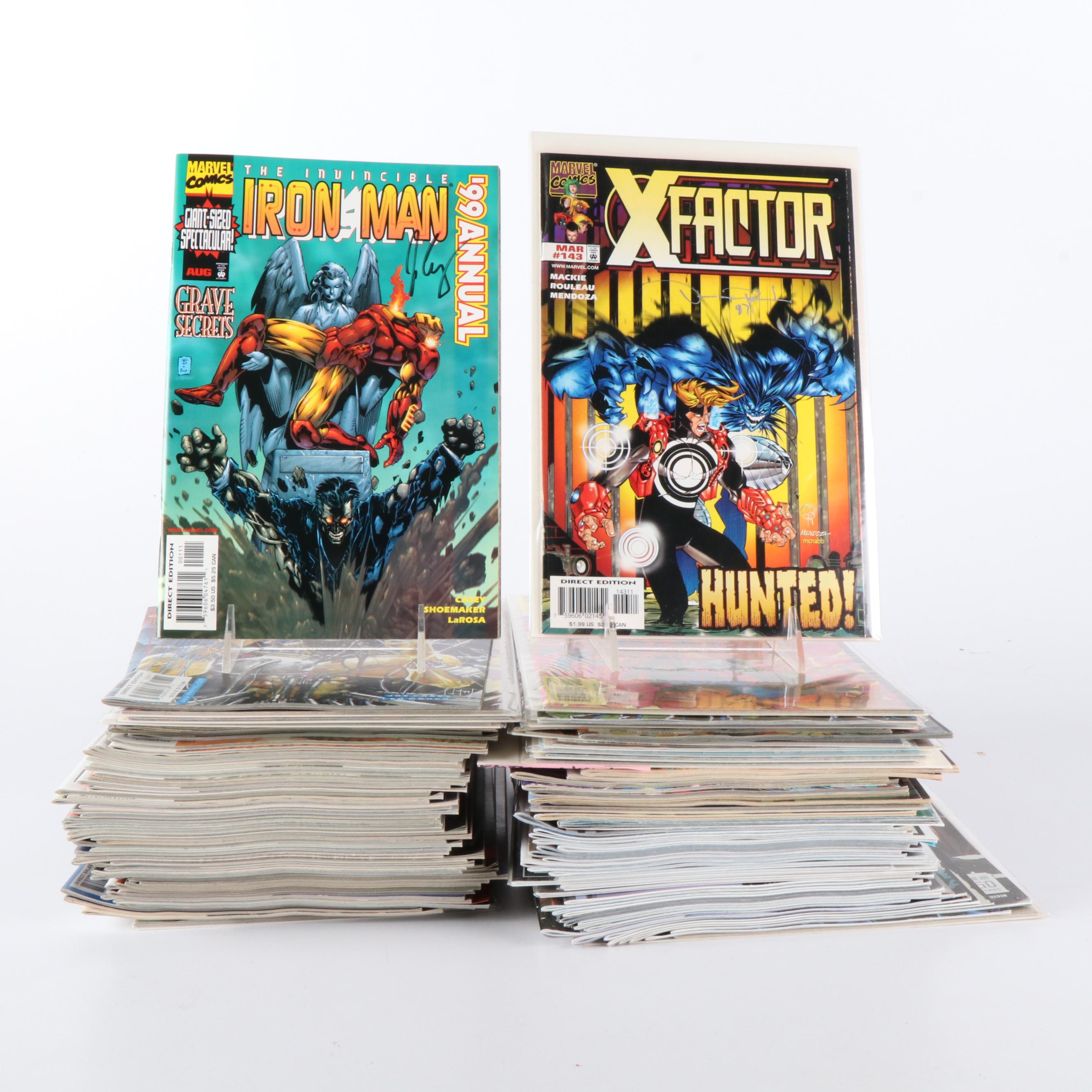 Over 100 Modern Age Comics Including Artist Signed Issues and Hardcover Book