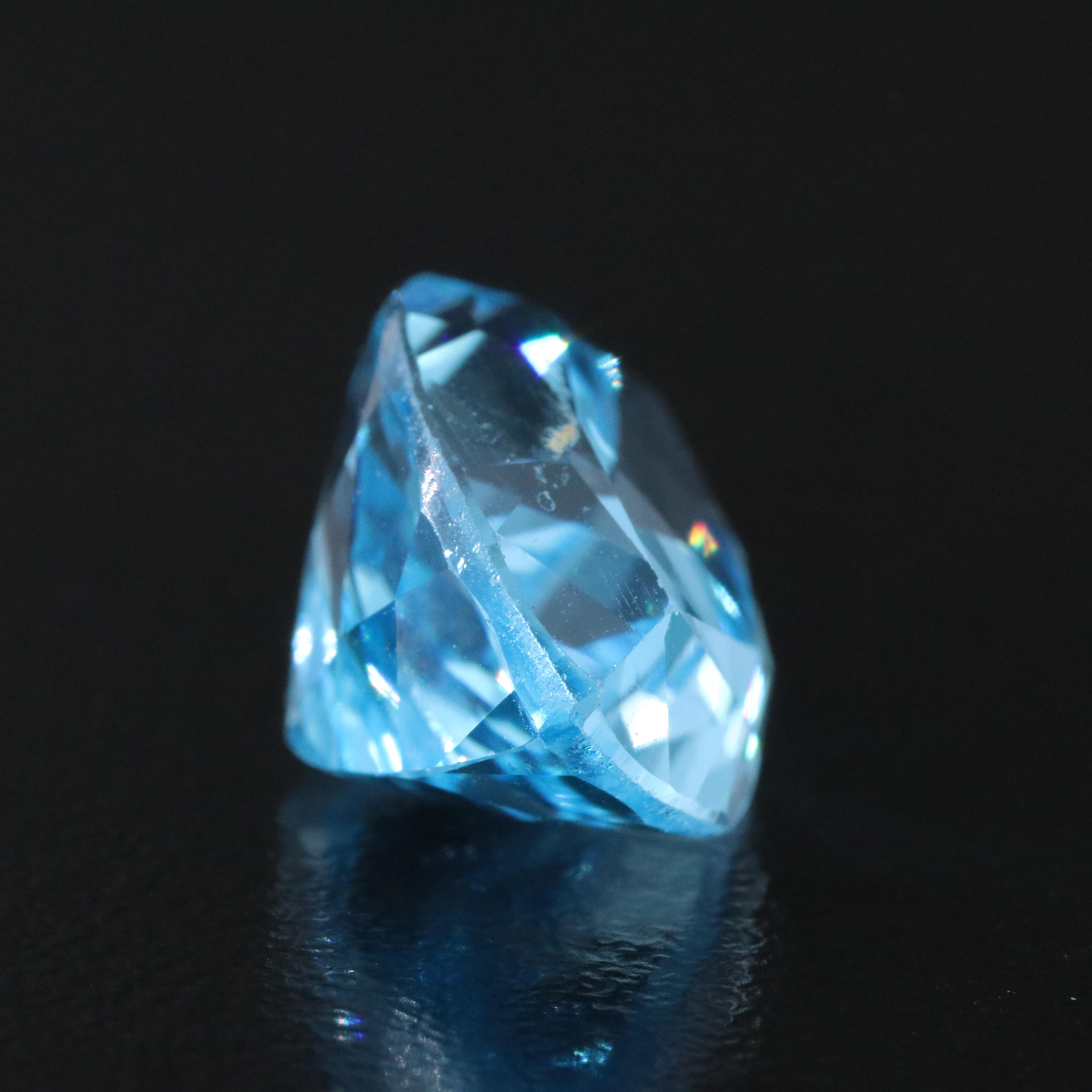 Loose 14.11 CT Swiss Blue Topaz