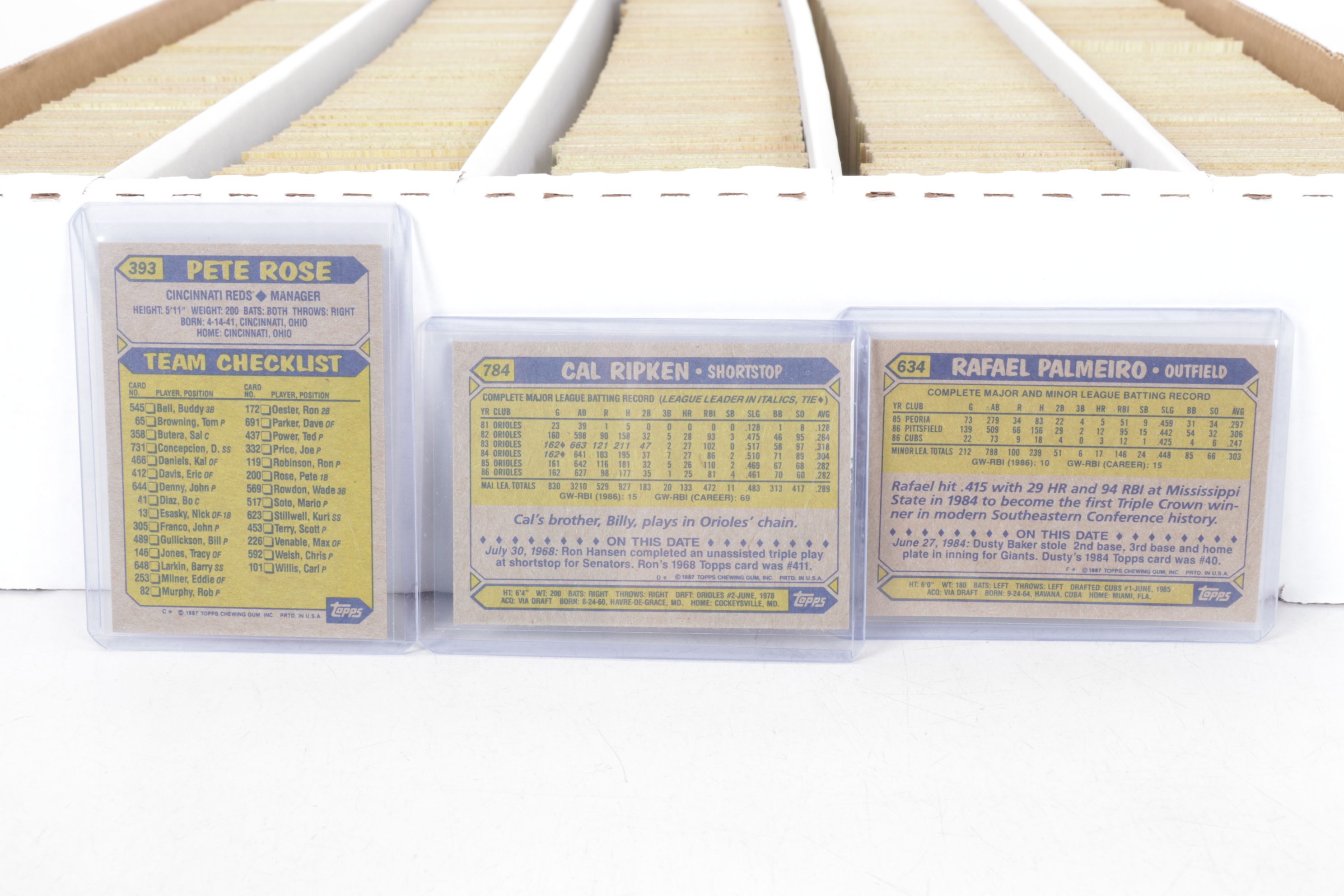 Topps 1987 Baseball Trading Cards Featuring Barry Bonds & More