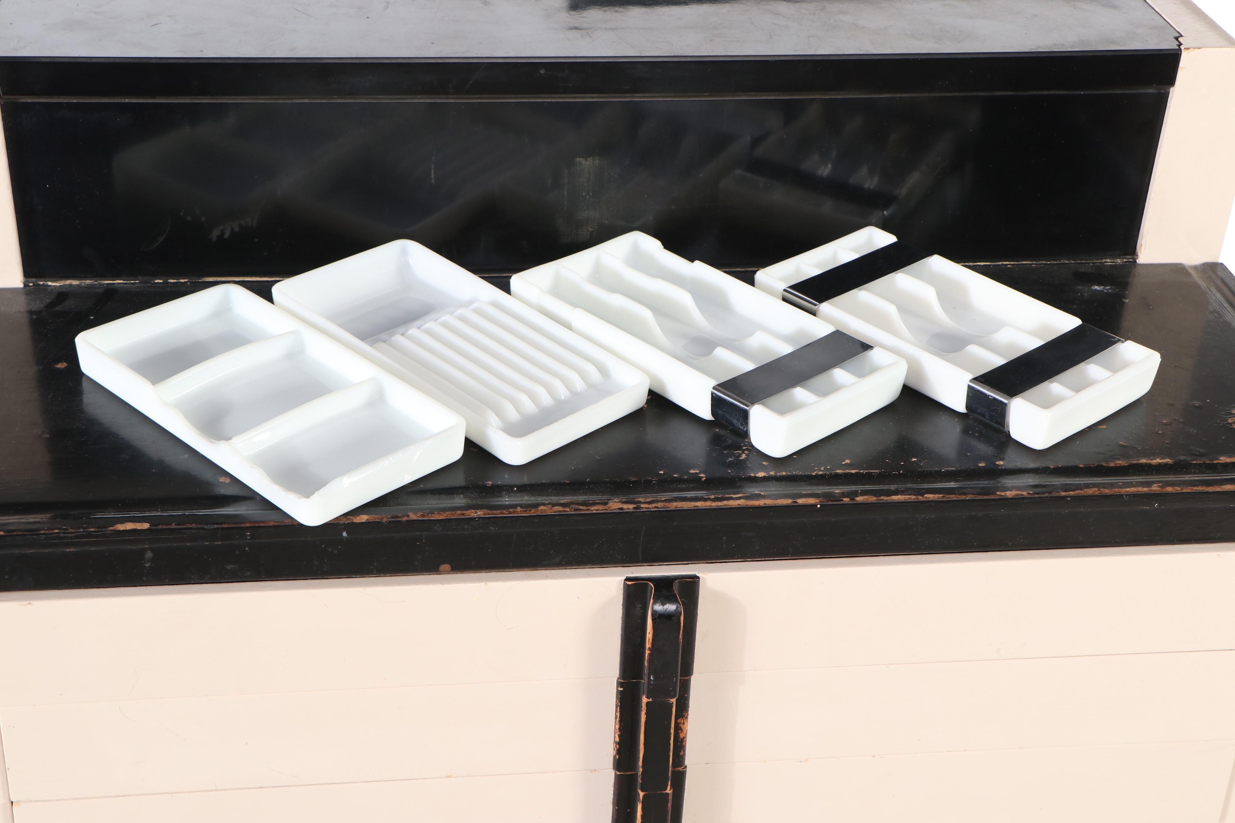 Art Deco Style American Cabinet Co. Metal Dentist's Cabinet with Accessories