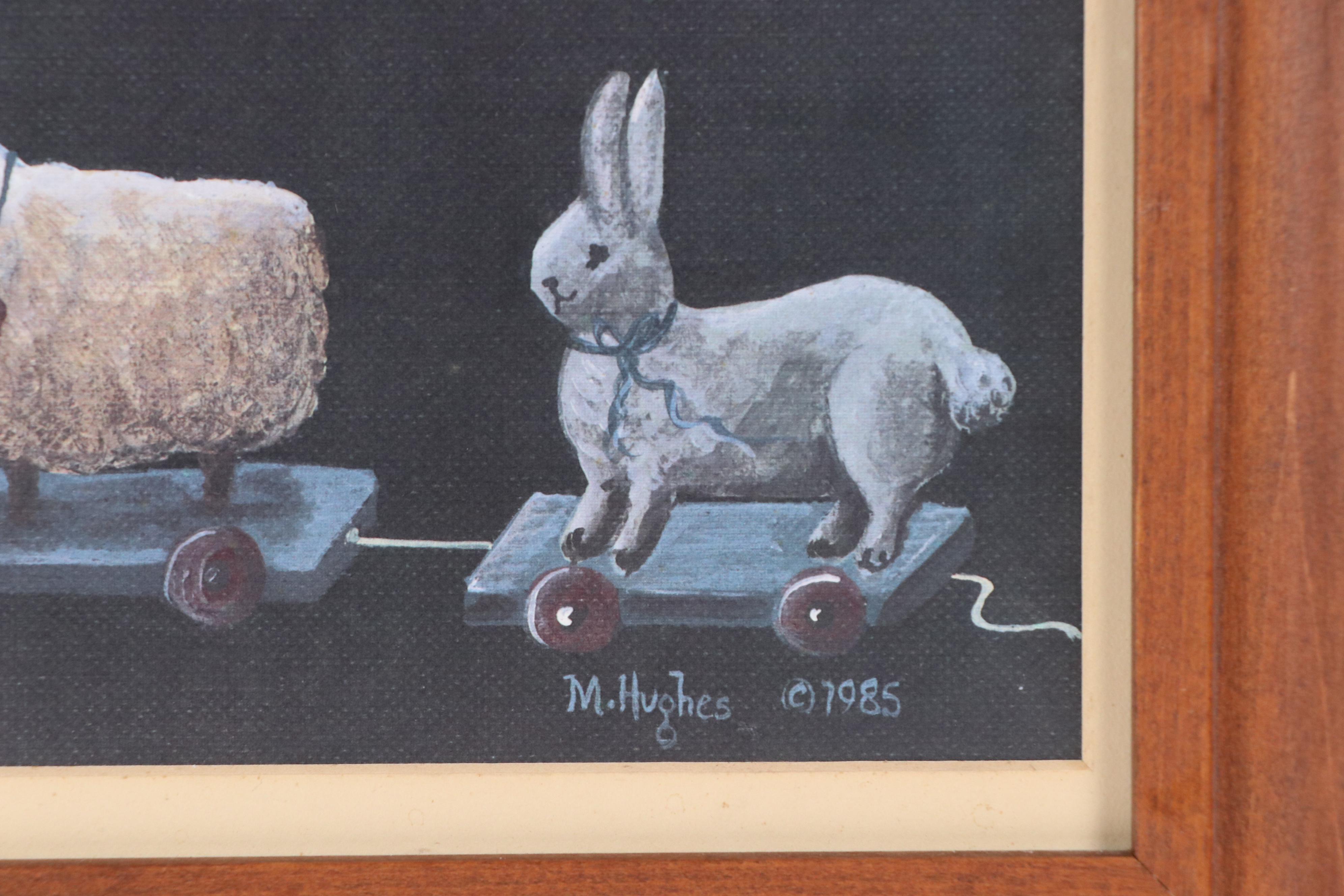 Offset Lithographs of Raggedy Ann and Andy and Animal Pull-a-Long Toys