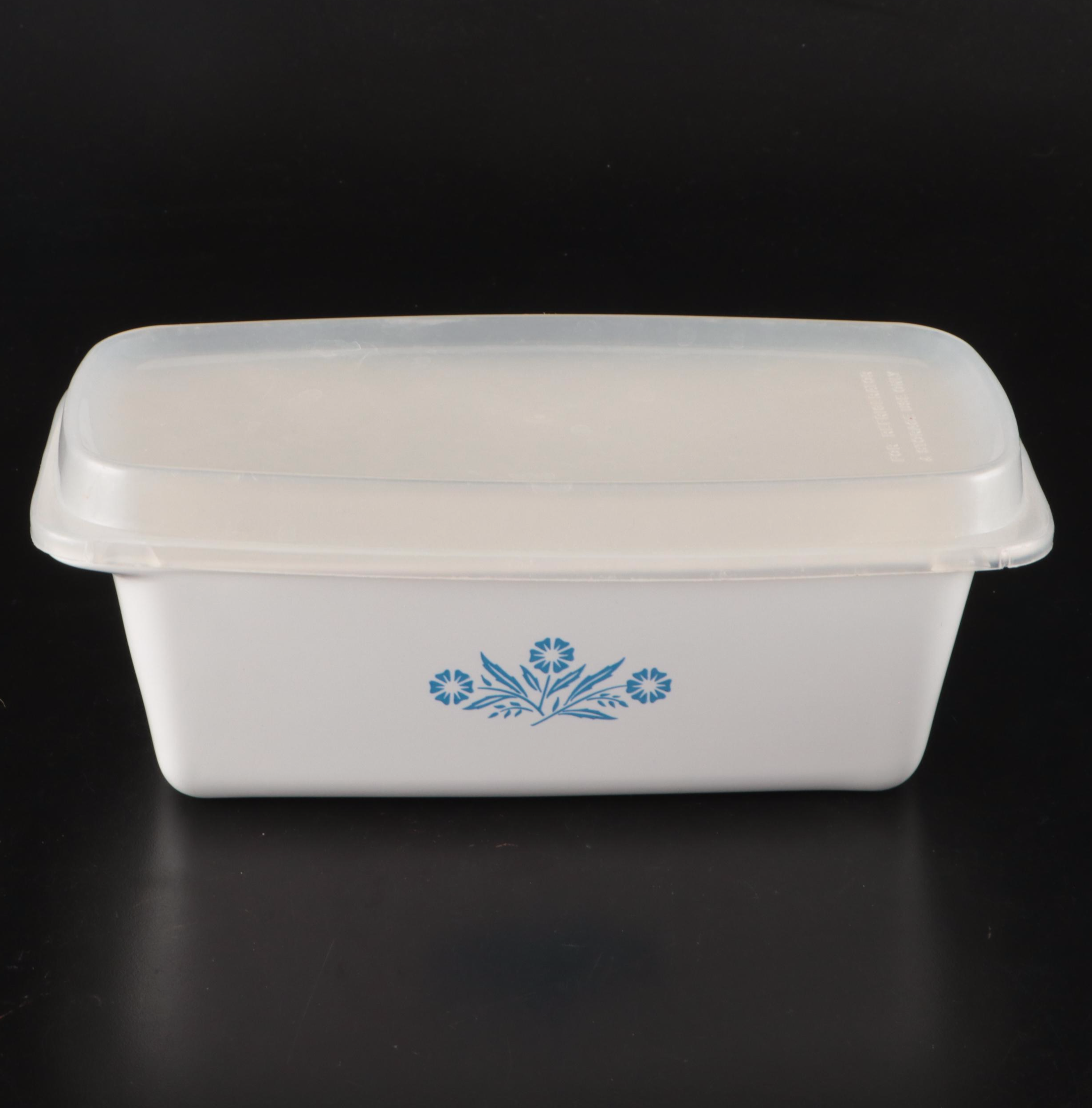 Corningware "Cornflower Blue" Coffee Pot with Casserole Dishes and Loaf Pan