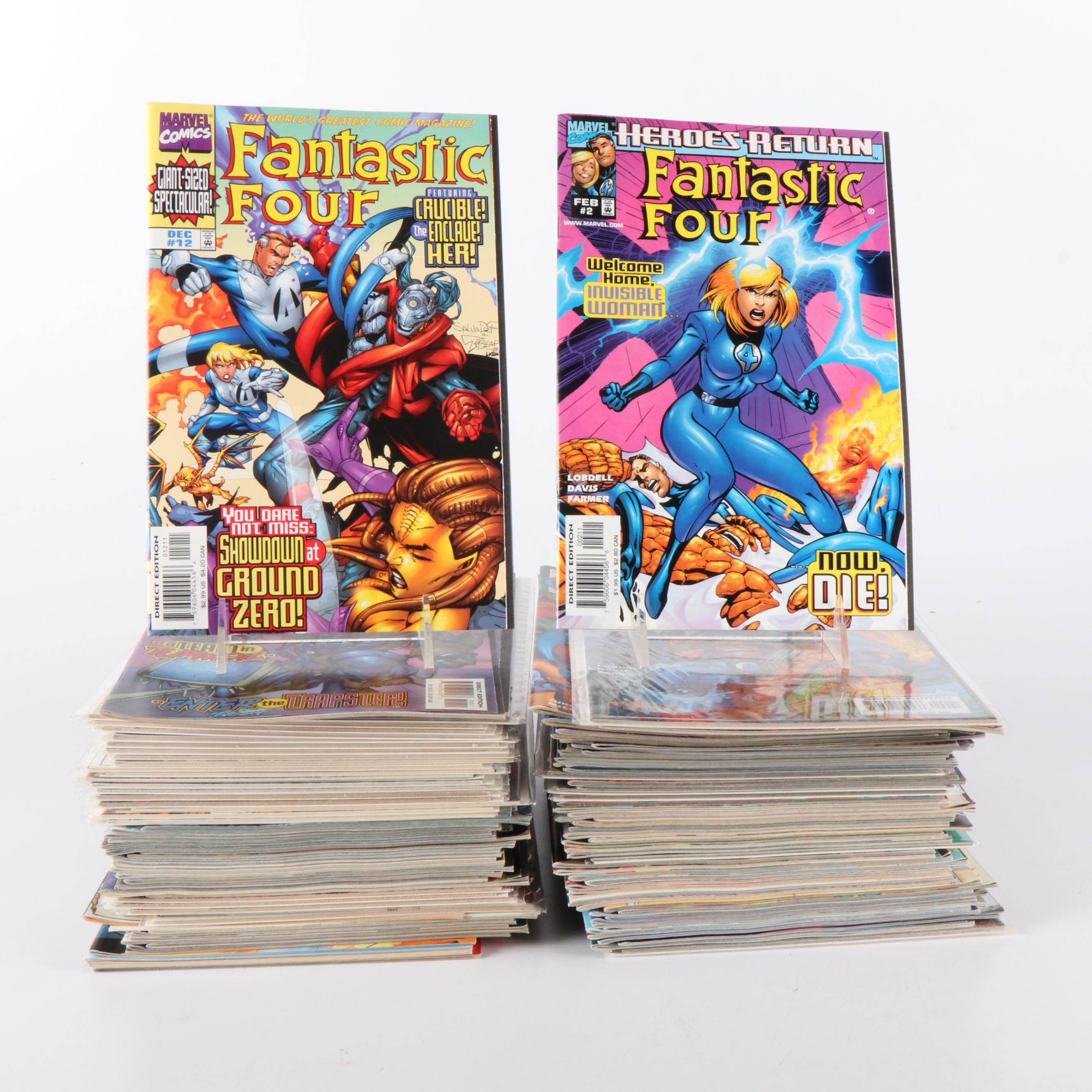 Collection of Over 150 "Fantastic Four" Marvel Comic Books