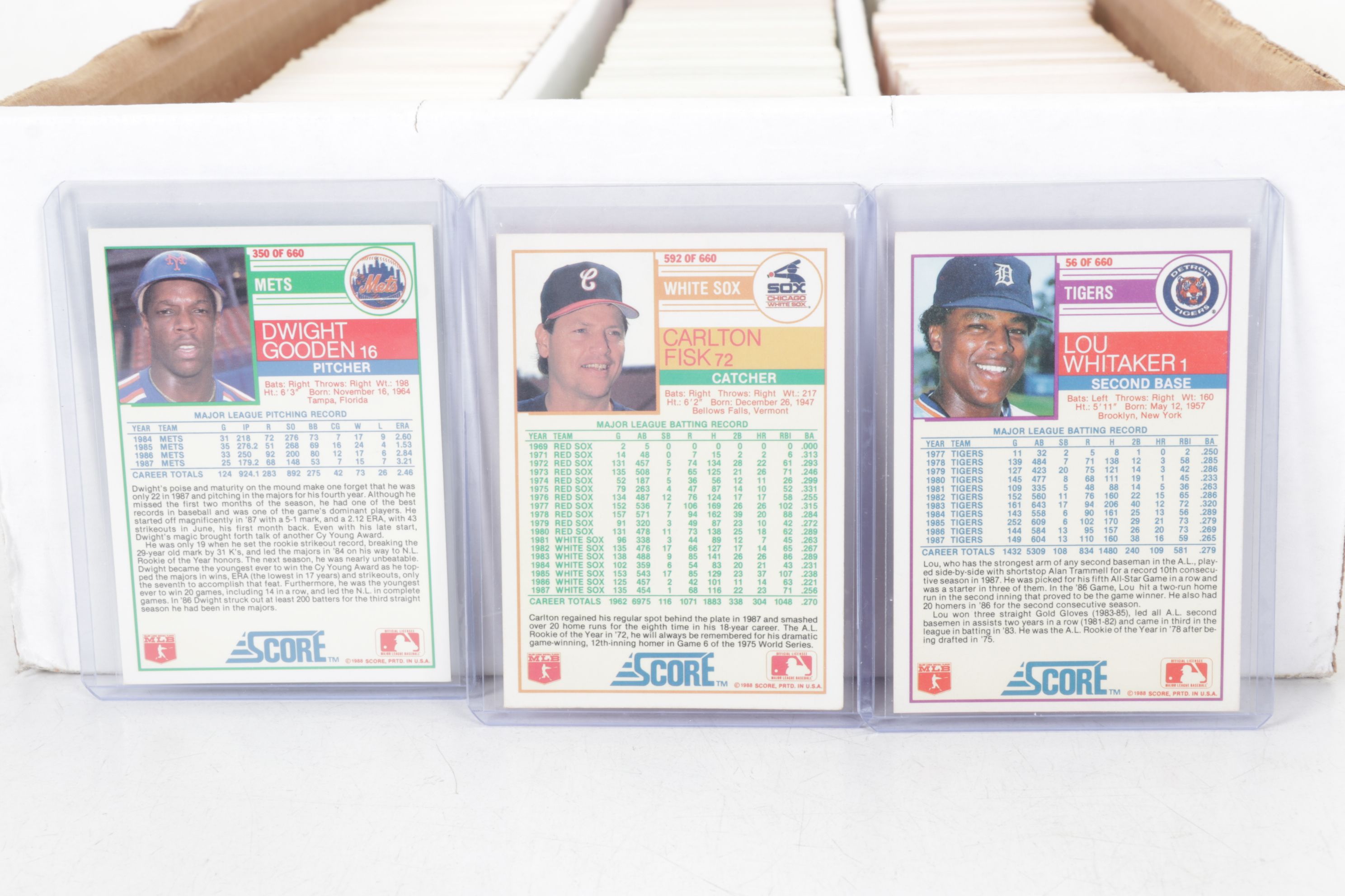 3,000 Mint Condition 1988 Score Cello Box Case Baseball Cards