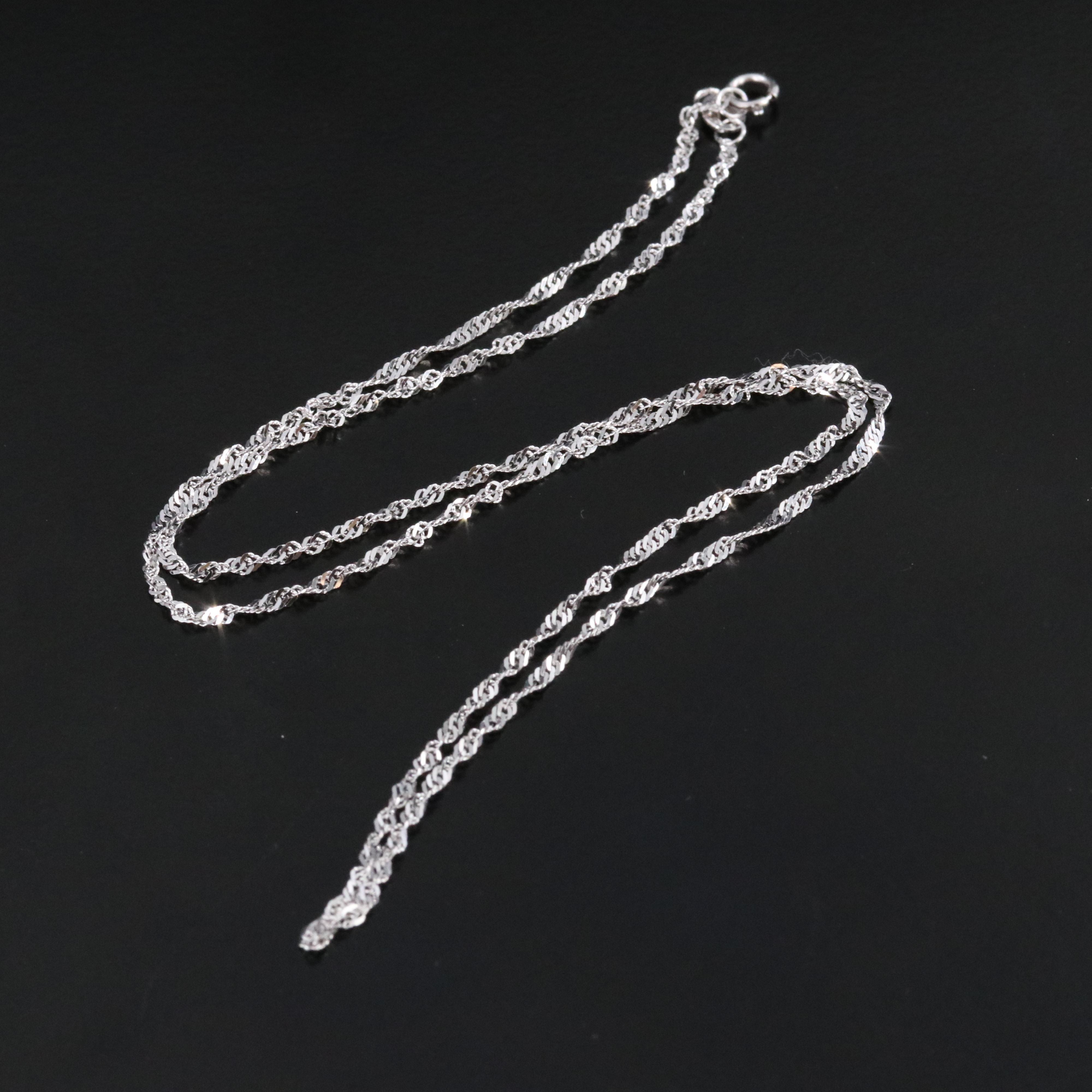 14K Singapore Chain Necklace