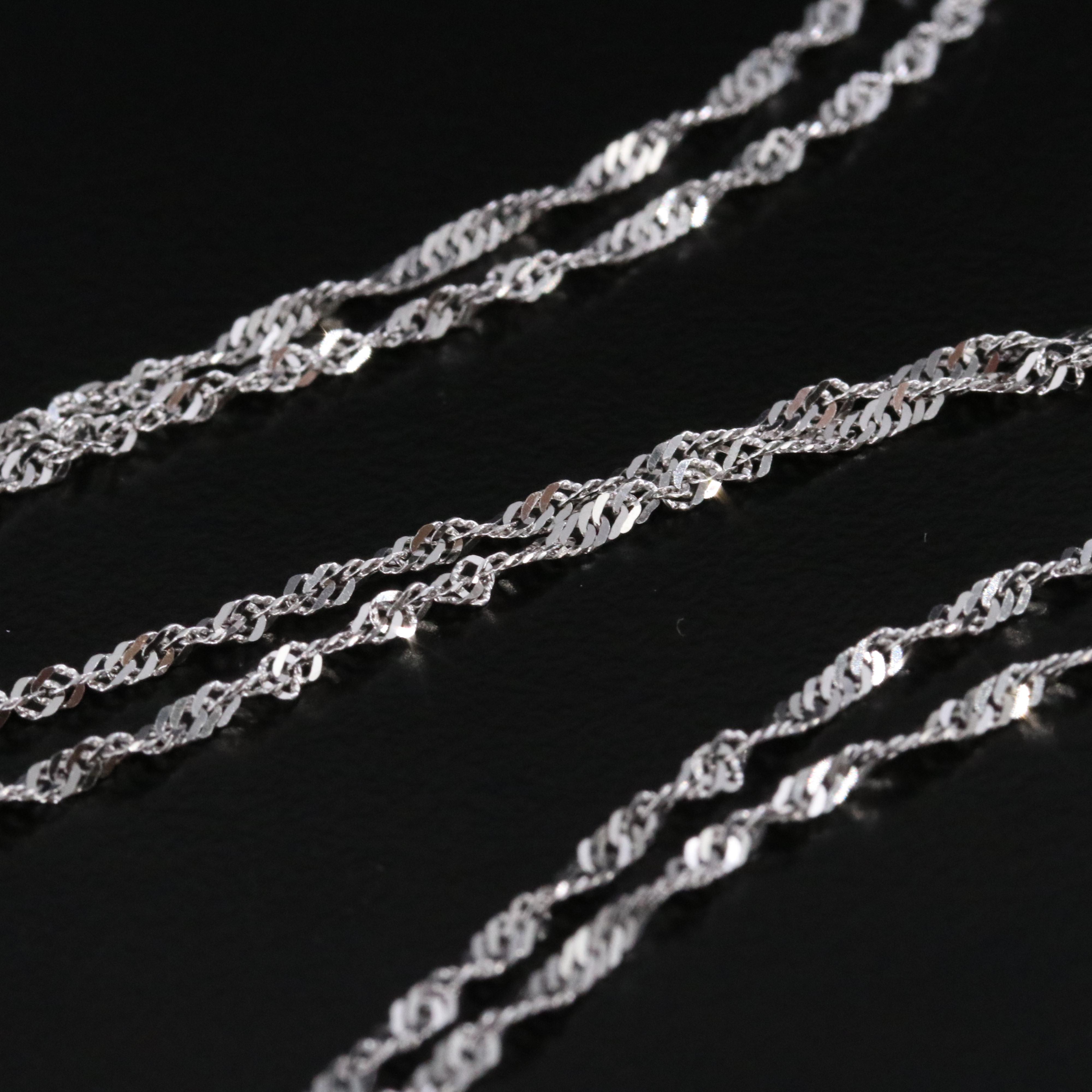 14K Singapore Chain Necklace