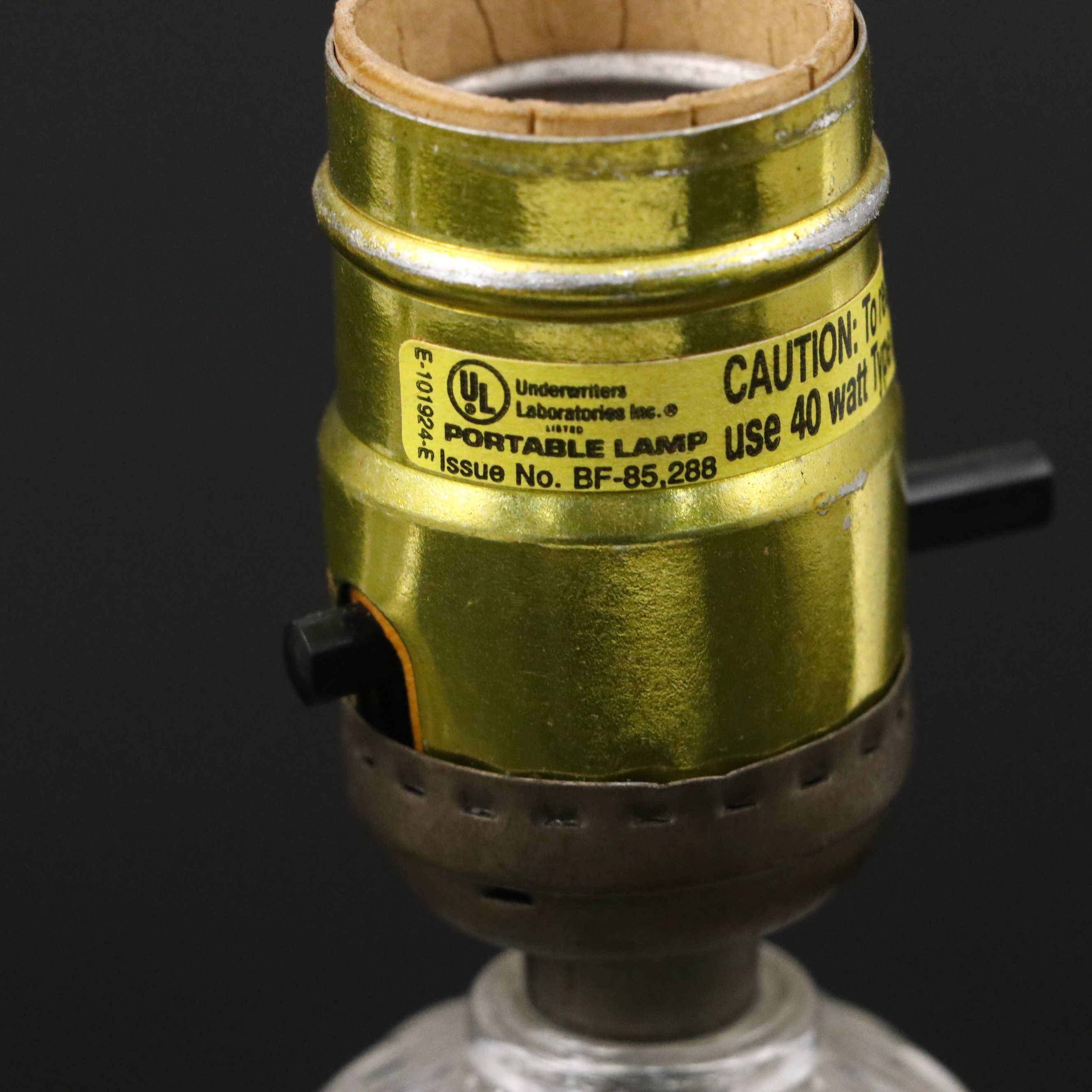 Pair of Glass Boudoir Prism Vanity Table Lamps