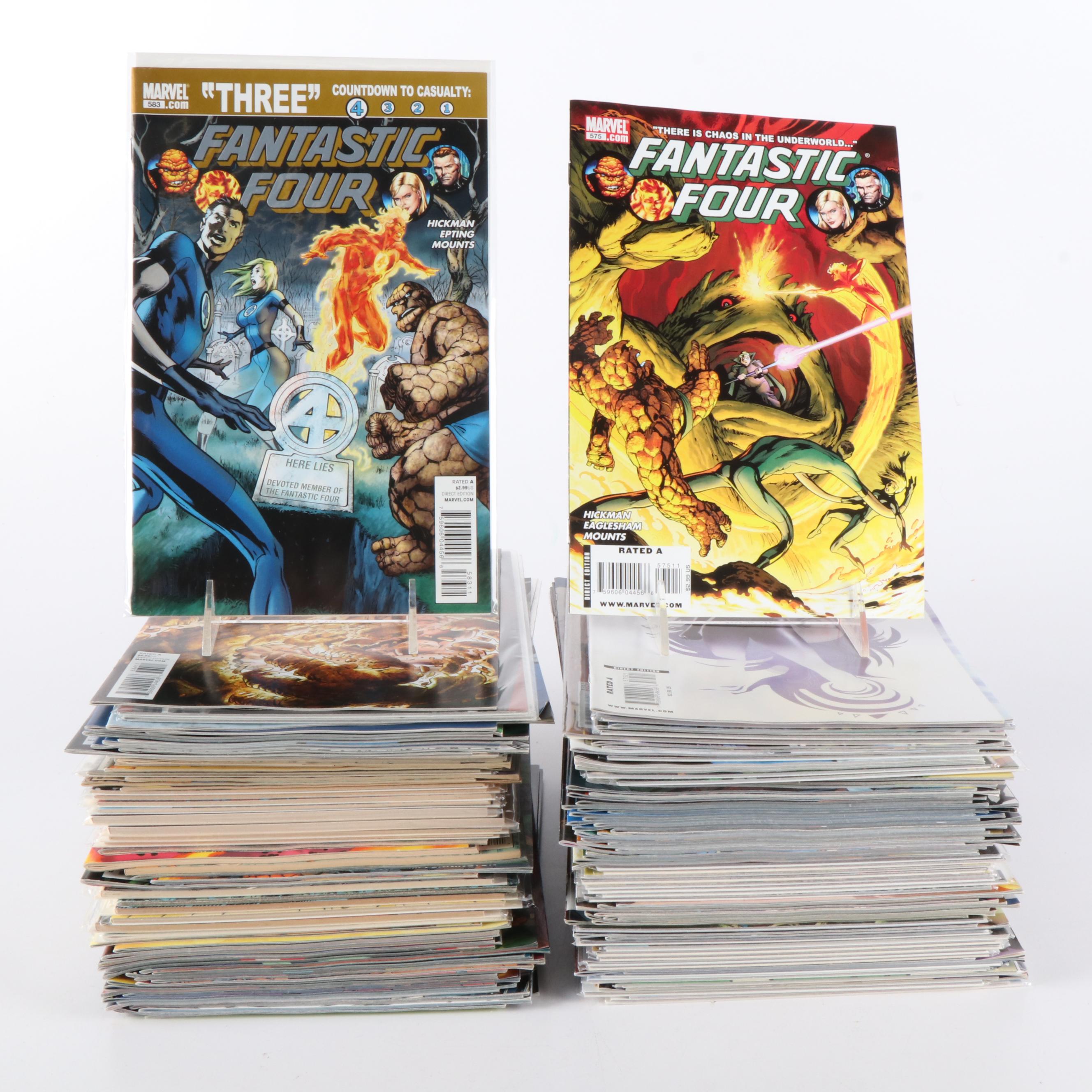 Collection of Over 150 "Fantastic Four" Marvel Comic Books