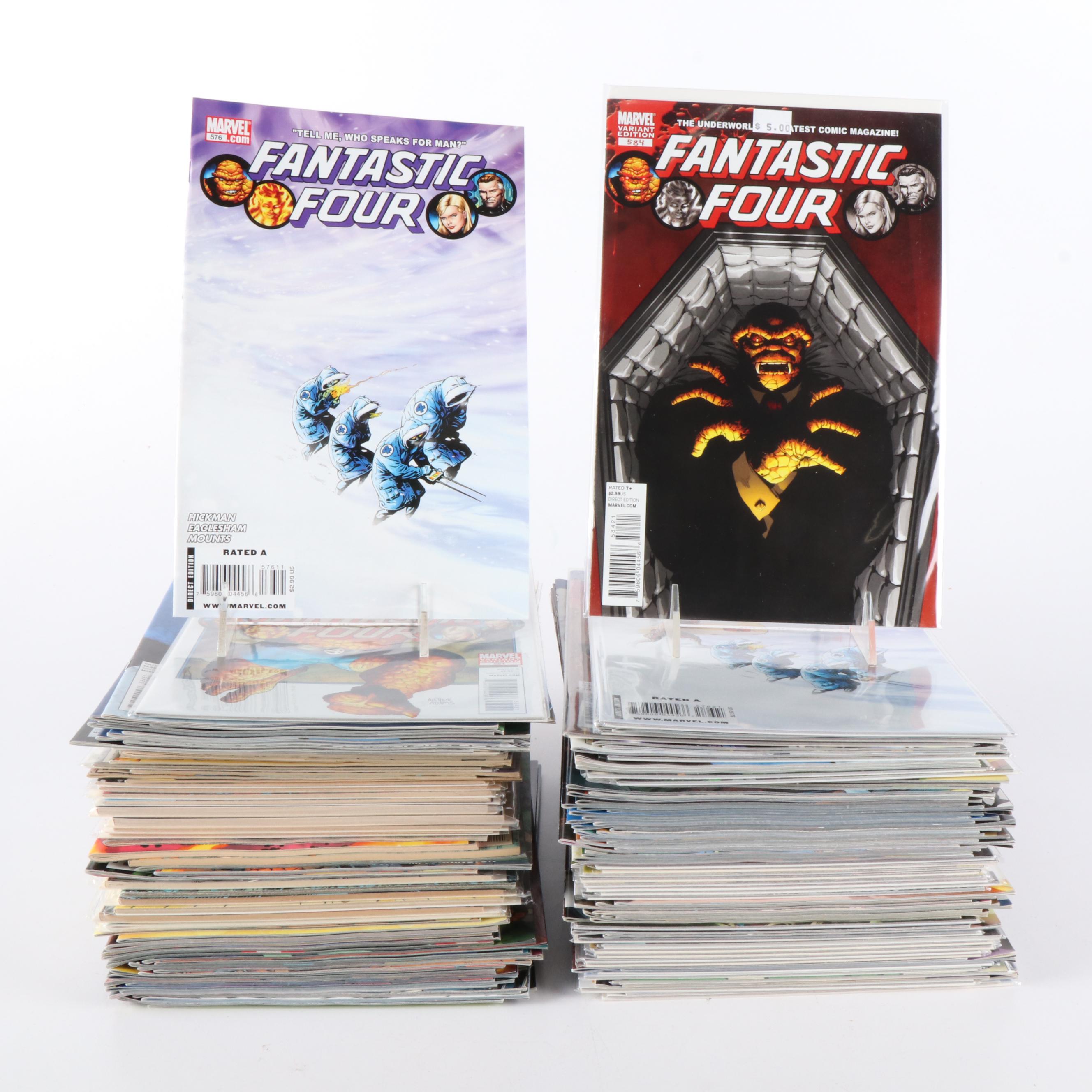 Collection of Over 150 "Fantastic Four" Marvel Comic Books