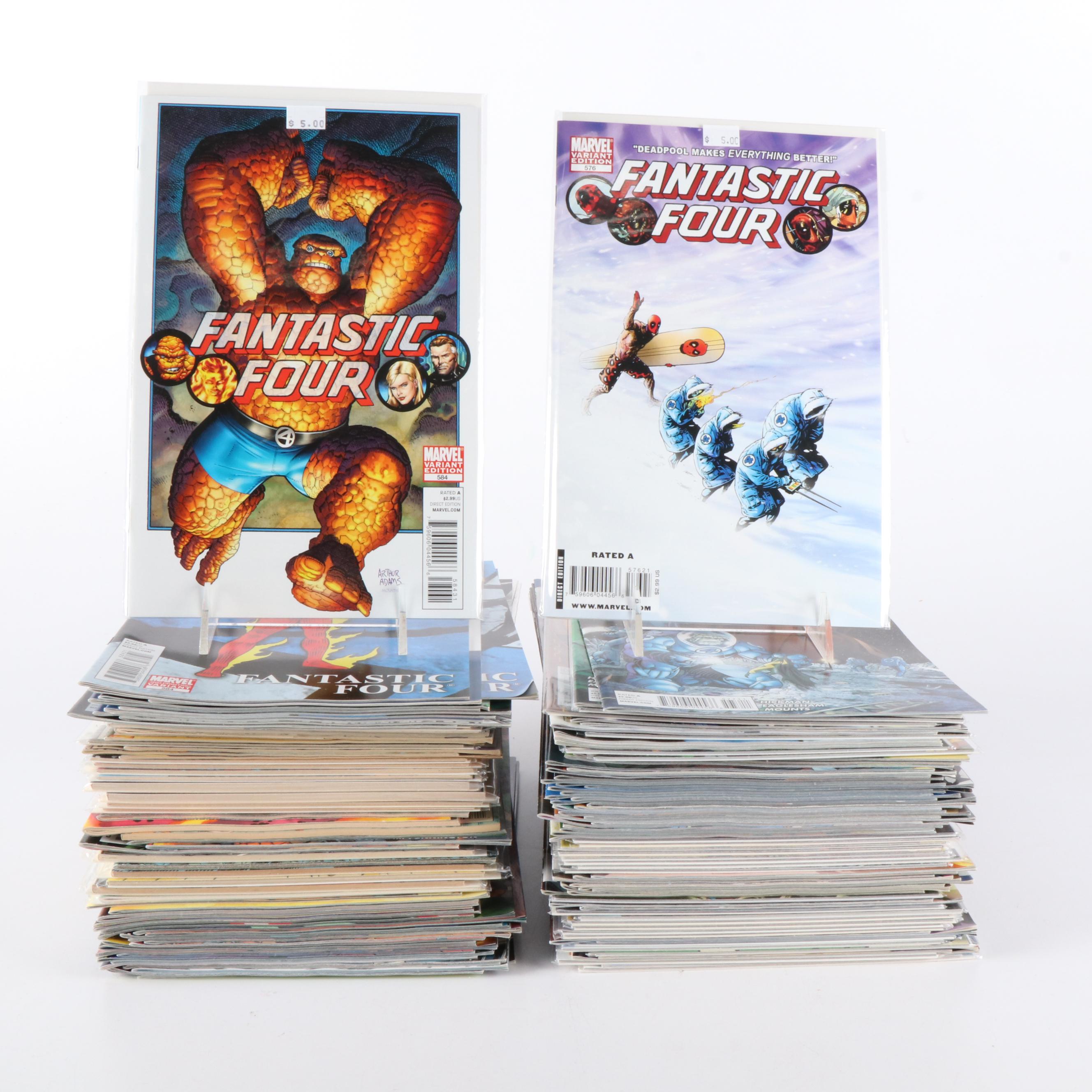 Collection of Over 150 "Fantastic Four" Marvel Comic Books