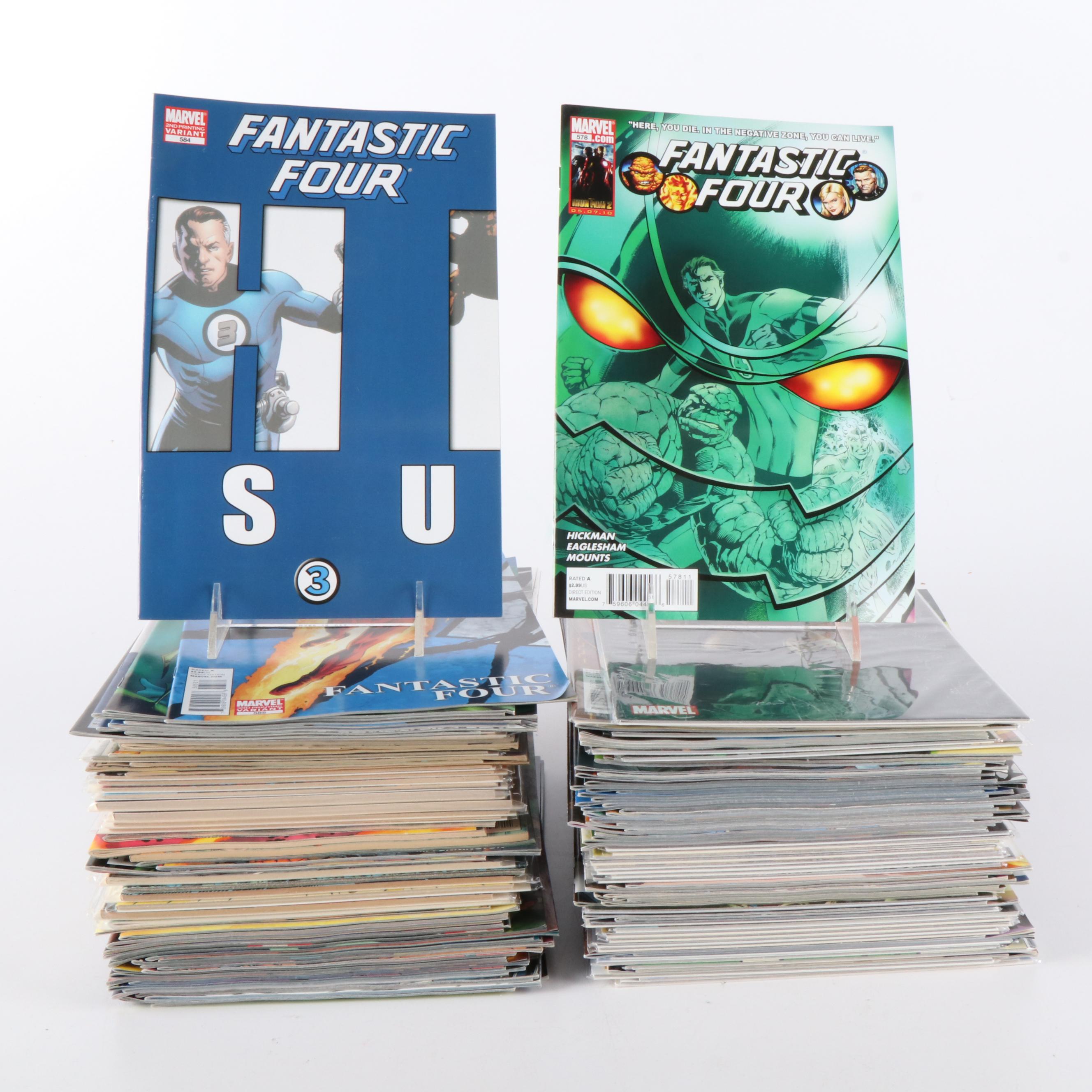 Collection of Over 150 "Fantastic Four" Marvel Comic Books