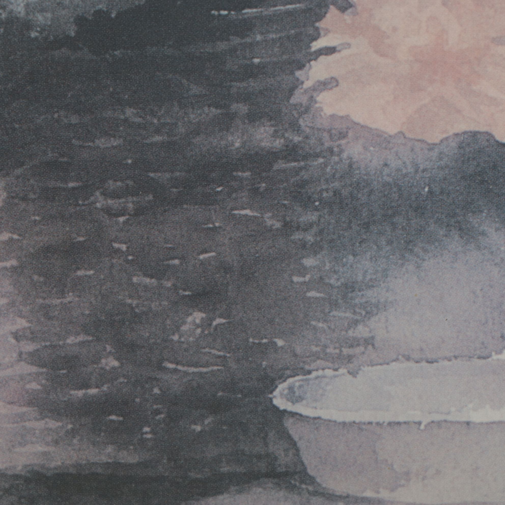 Offset Lithograph After Xavier Swolfs Still Life of Flower Arrangement in Basket