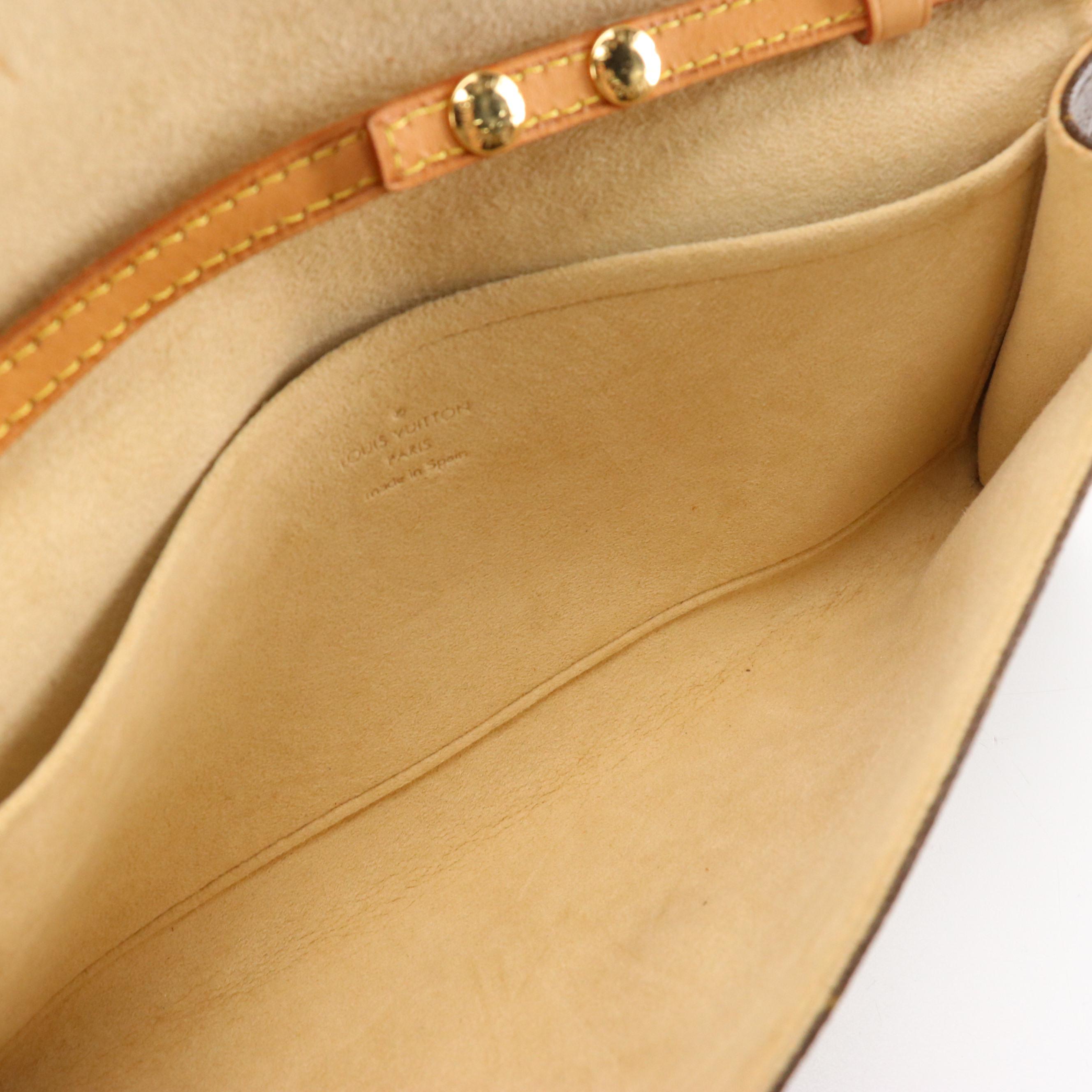 Louis Vuitton Pochette Twin GM in Monogram Canvas and Vachetta Leather