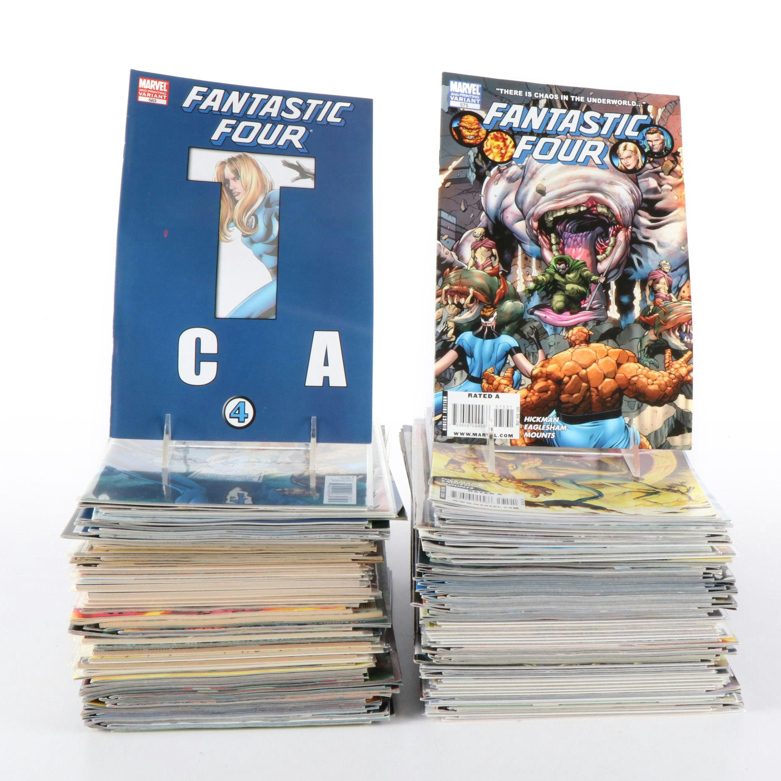 Collection of Over 150 "Fantastic Four" Marvel Comic Books