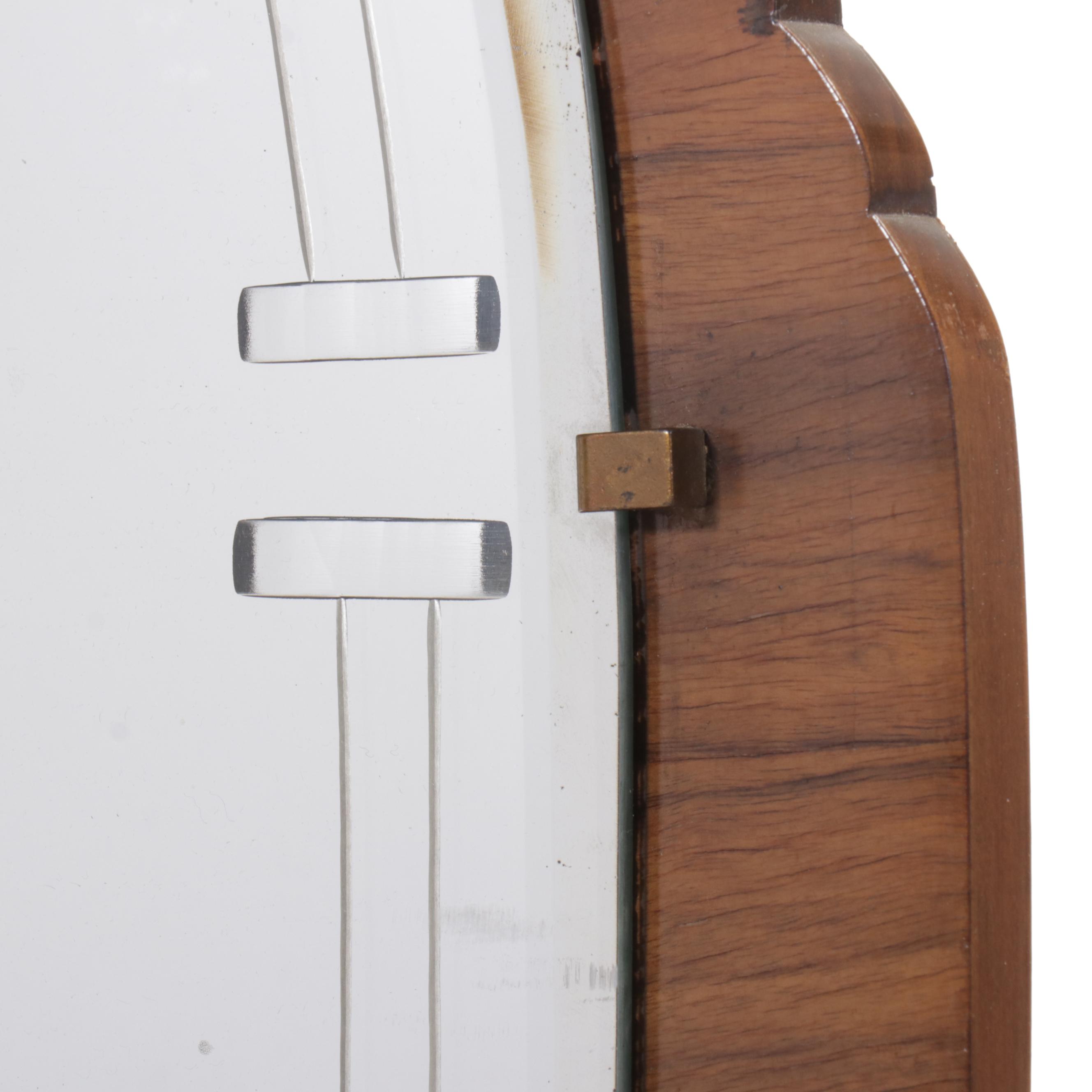 Antique Art Deco Waterfall Walnut Dresser