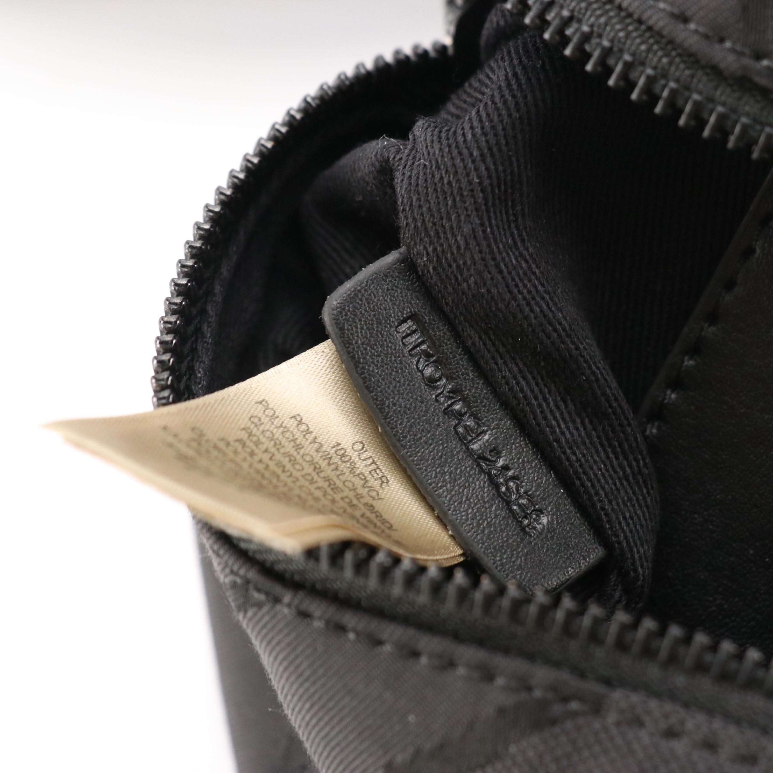 Burberry Sonny Bum Bag in Black TB Logo Nylon Jacquard and Leather Trim