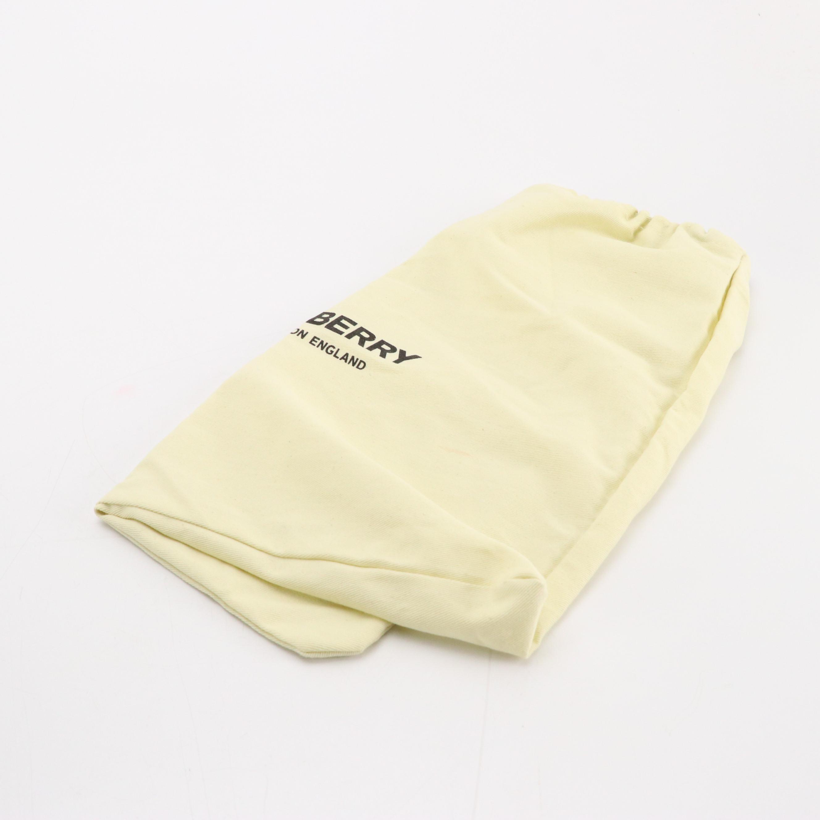 Burberry Sonny Bum Bag in Black TB Logo Nylon Jacquard and Leather Trim