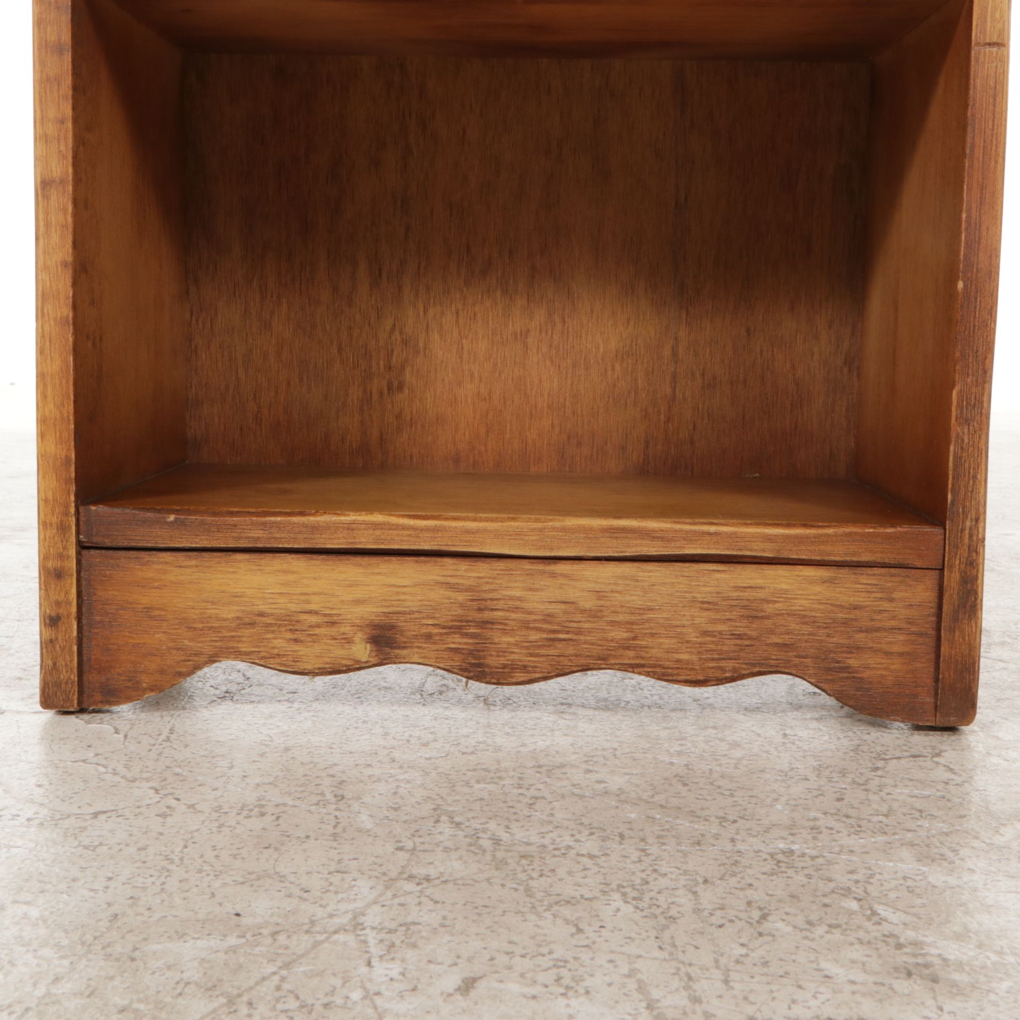 Coronado Southwestern Style Wood Bookcase with Painted Floral Decoration