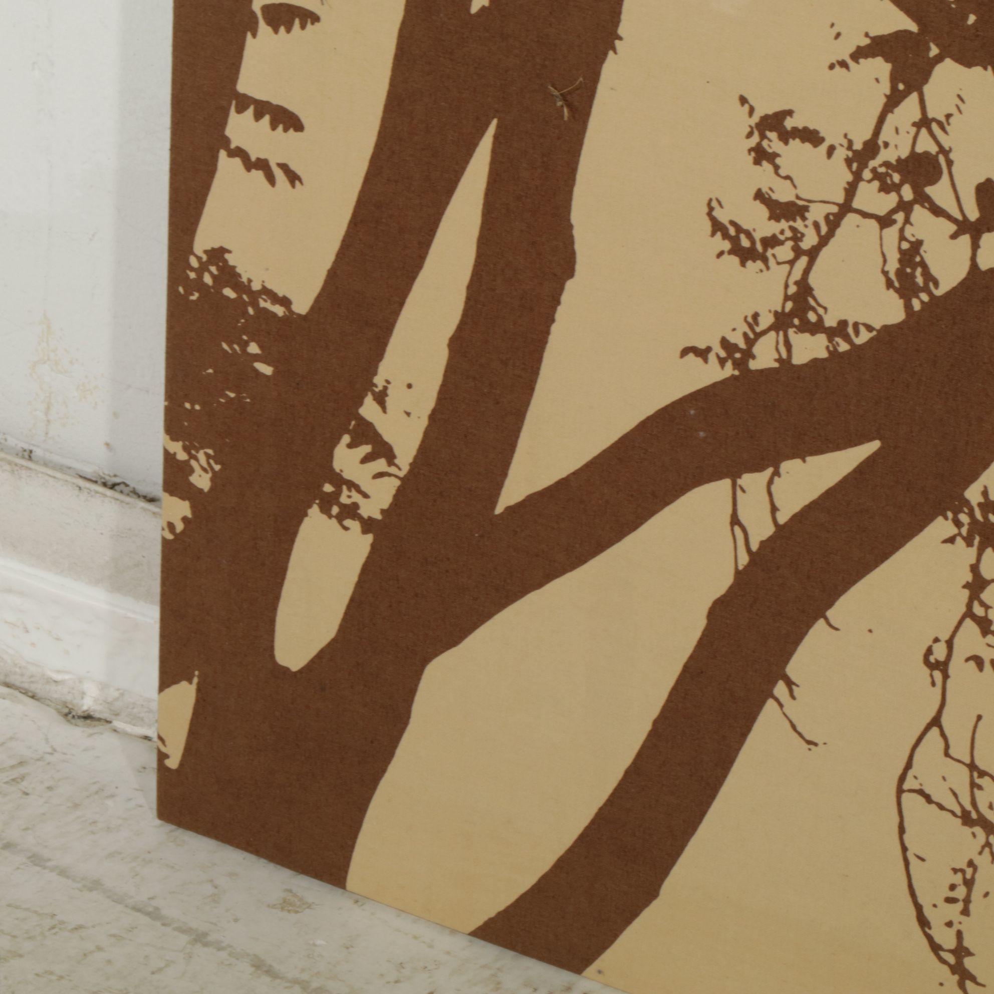 Marimekko "Maija Isola: Tuuli" Stretched Fabric with Branch Silhouettes, 1972