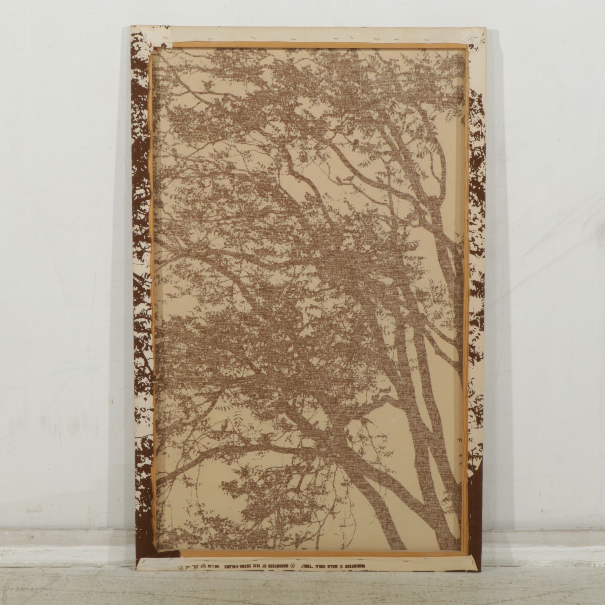 Marimekko "Maija Isola: Tuuli" Stretched Fabric with Branch Silhouettes, 1972