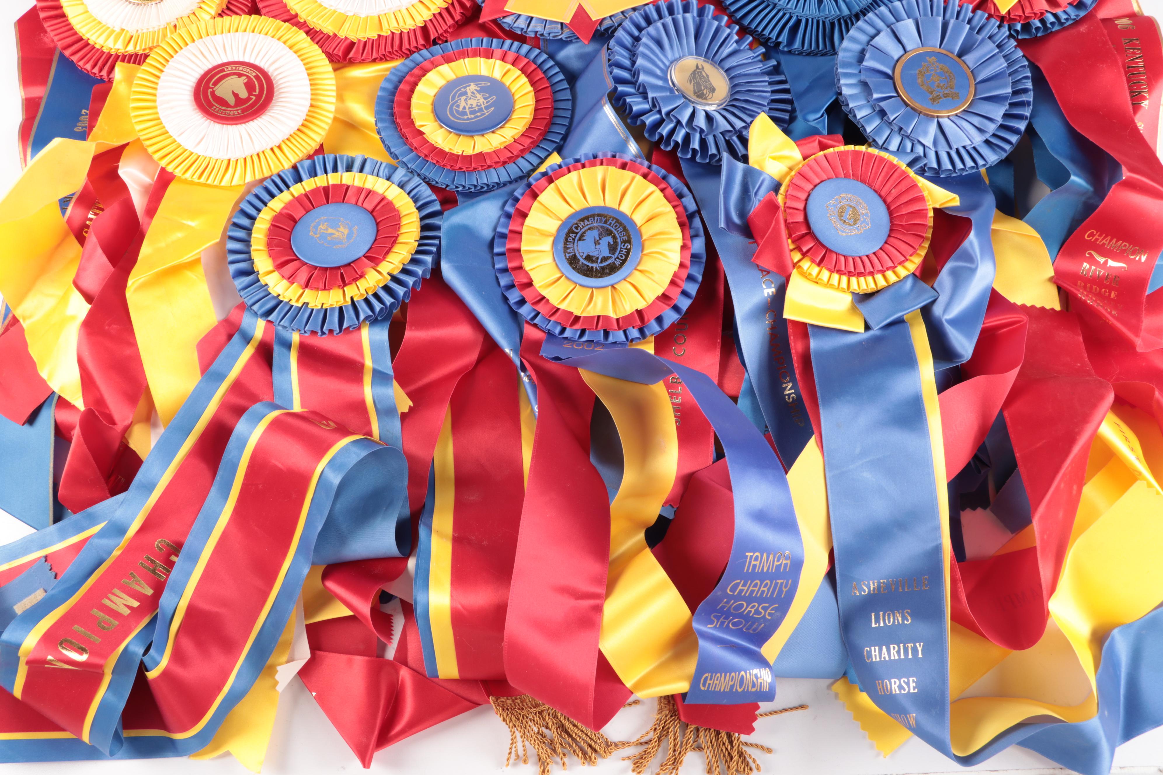 Kentucky State Fair and More Saddlebred Equestrian Award Ribbons