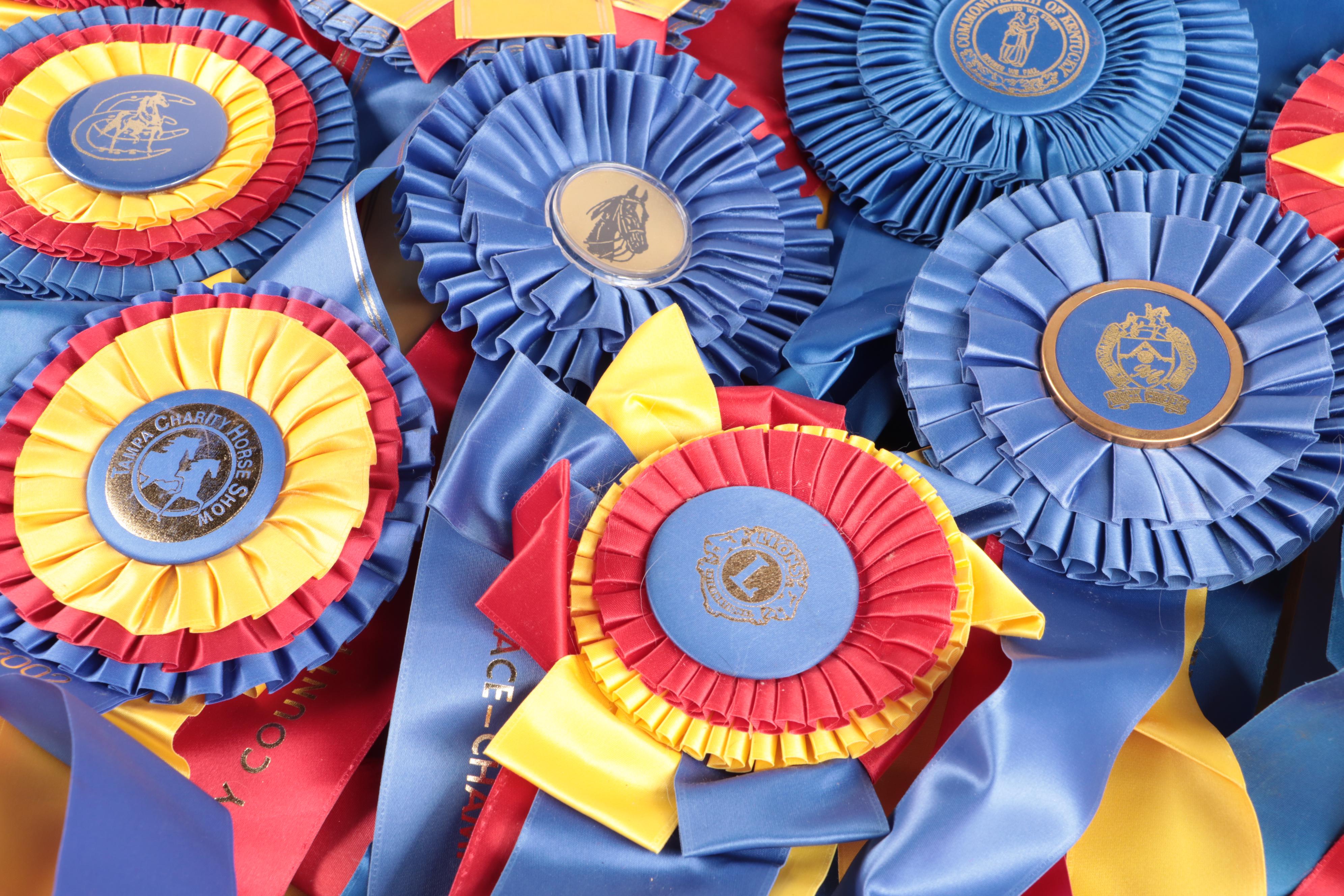 Kentucky State Fair and More Saddlebred Equestrian Award Ribbons