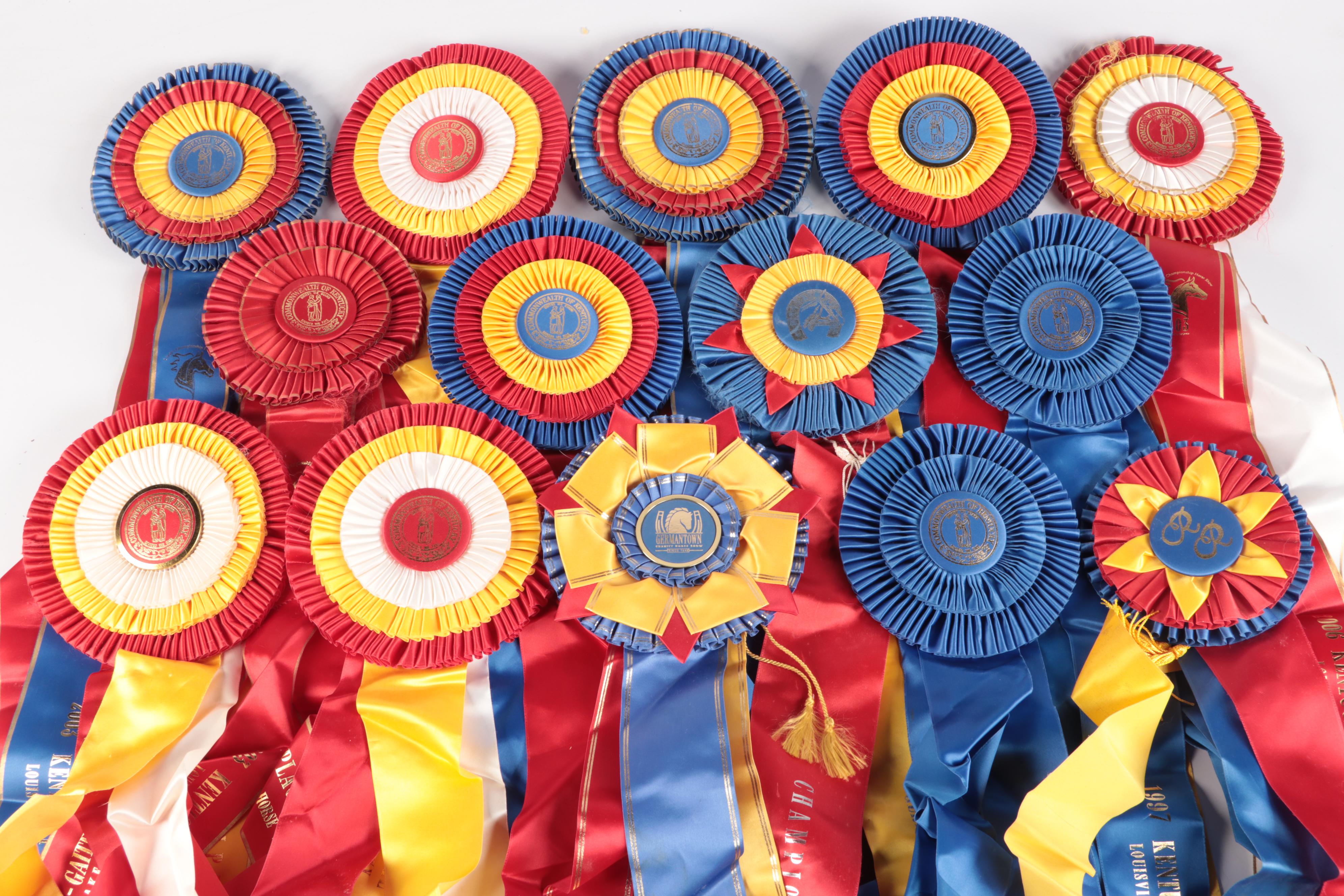 Kentucky State Fair and More Saddlebred Equestrian Award Ribbons