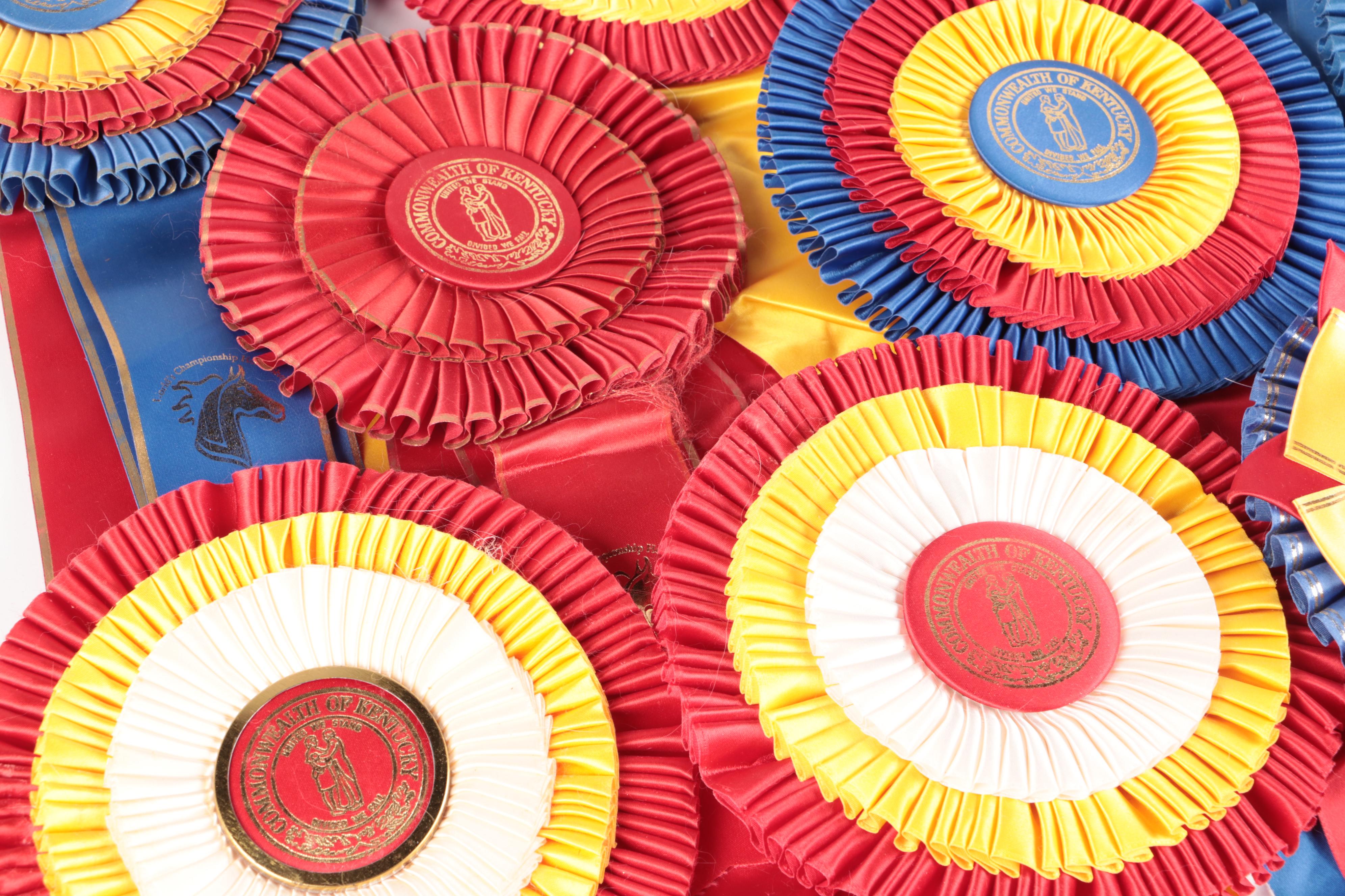 Kentucky State Fair and More Saddlebred Equestrian Award Ribbons