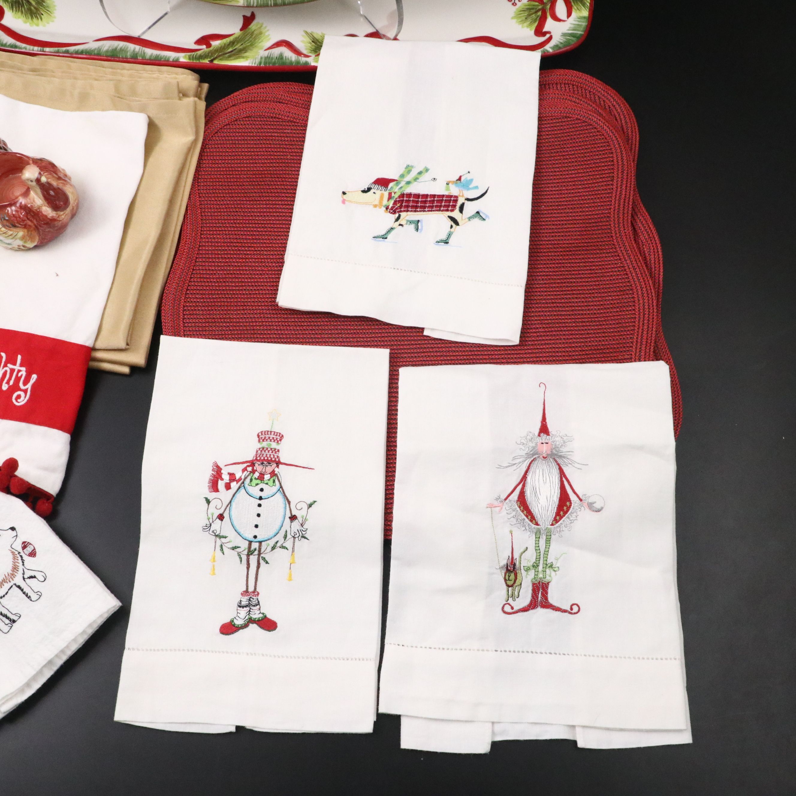 Yankee Candle Ceramic Turkey Candle Holder with Other Autumnal Tableware