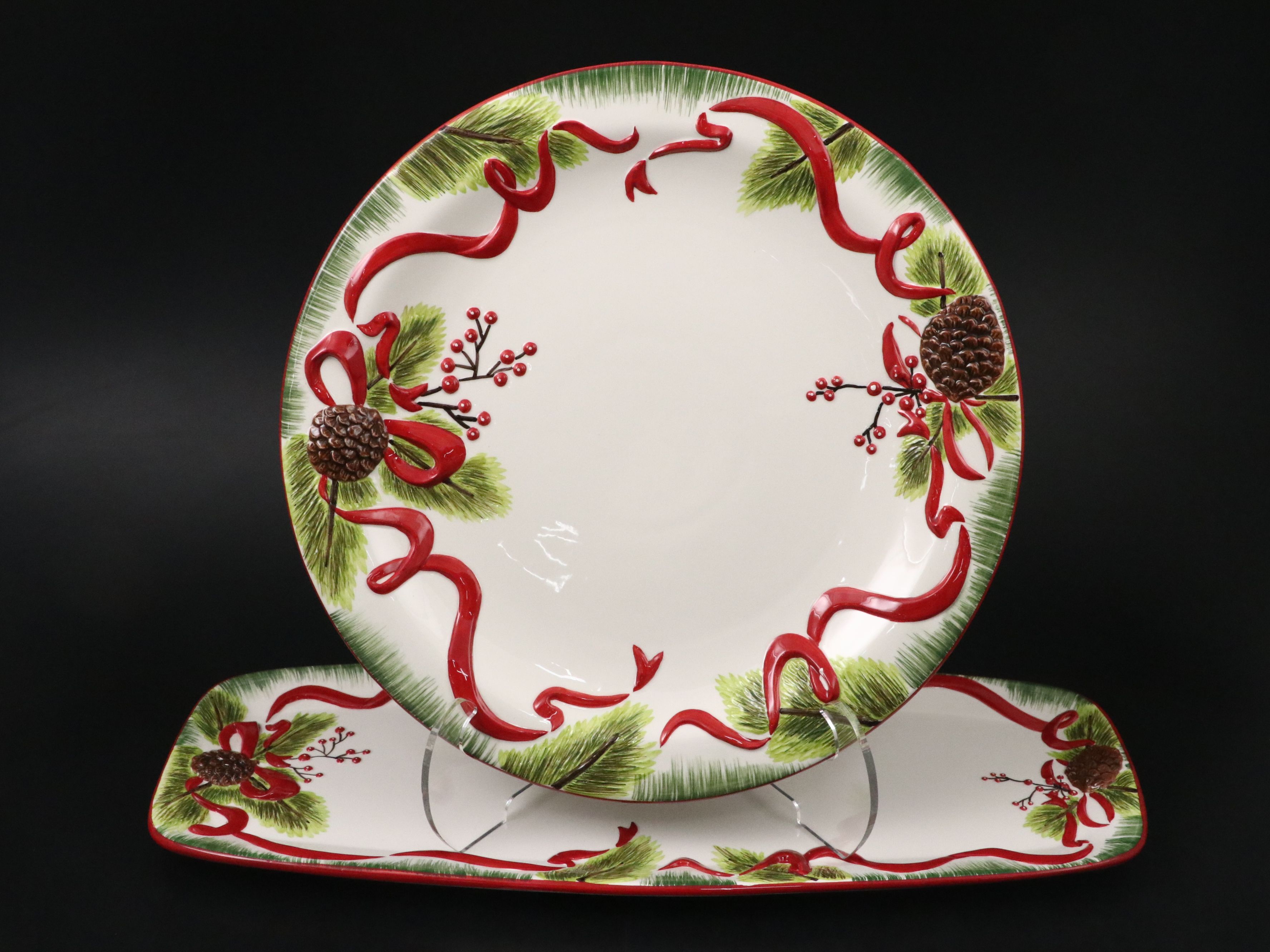 Yankee Candle Ceramic Turkey Candle Holder with Other Autumnal Tableware