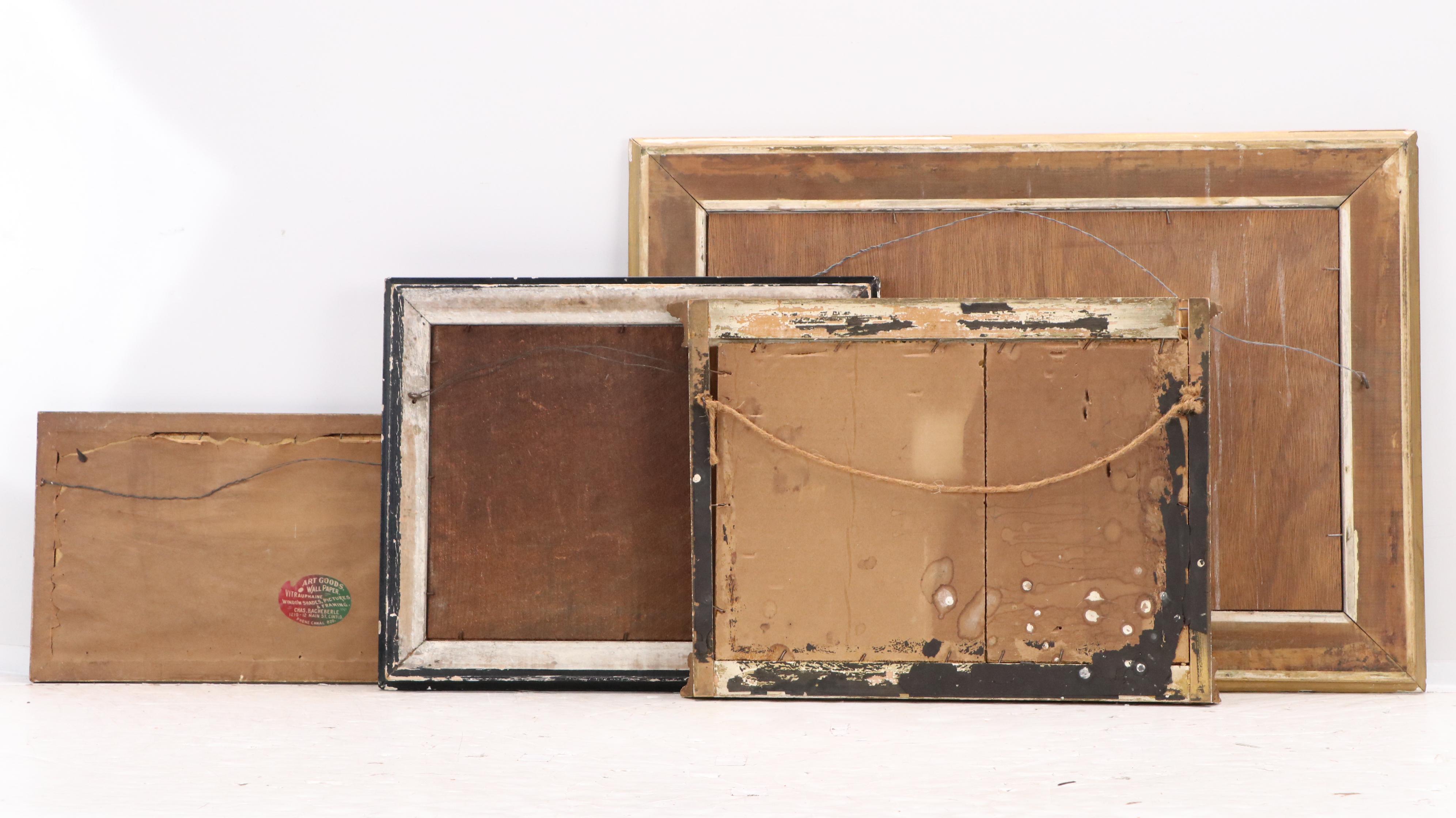 Lithograph and Offset Pastoral Landscape Collection in Gilt Frames