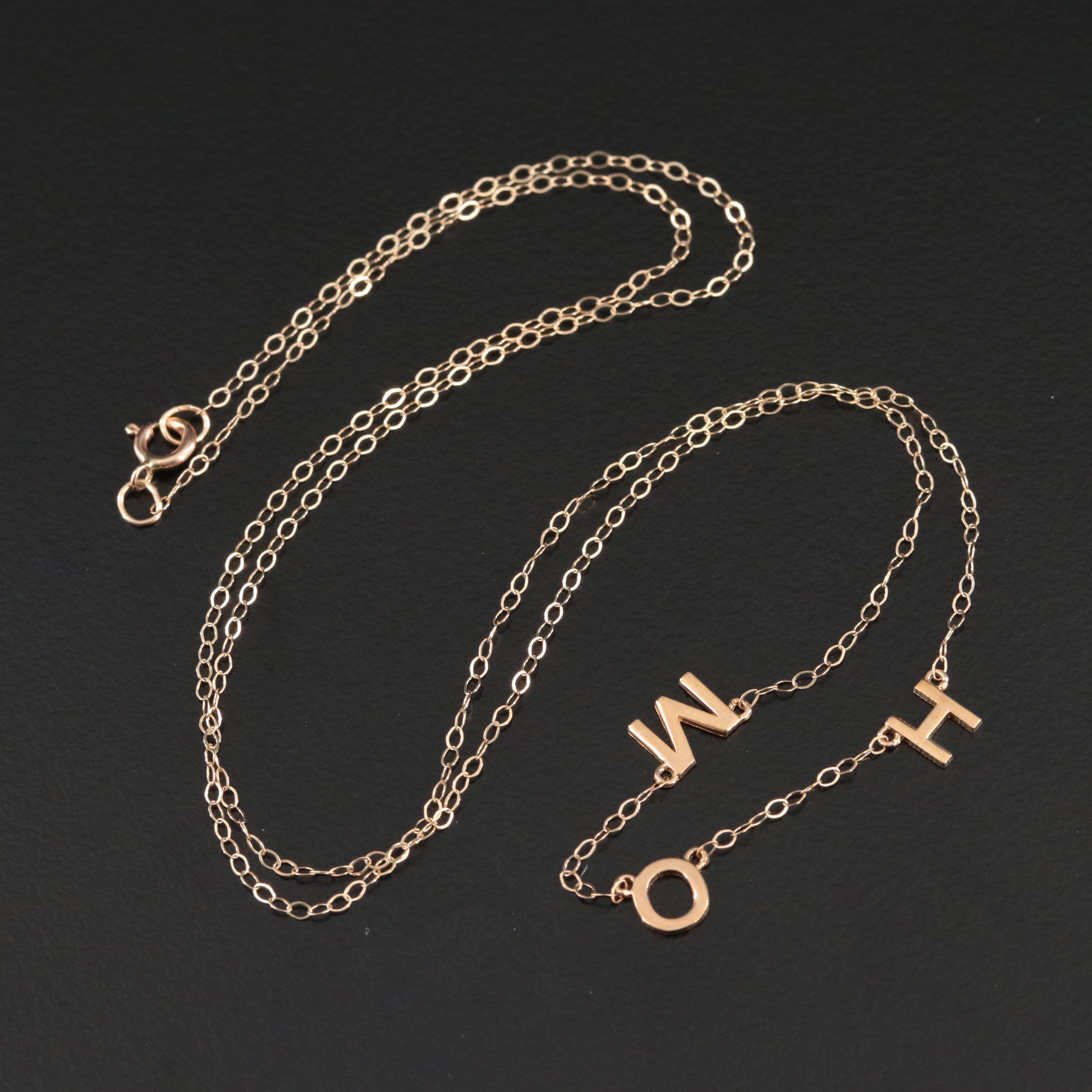 10K Maid of Honor Necklace